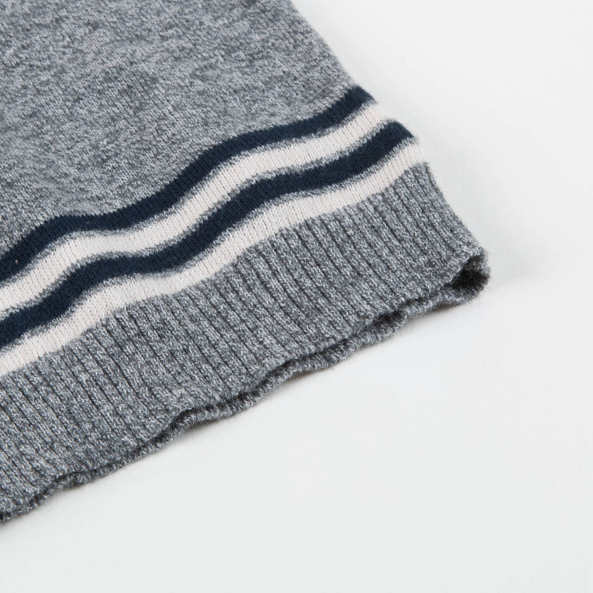 Gilet en maille de coton anthracite pour bébé