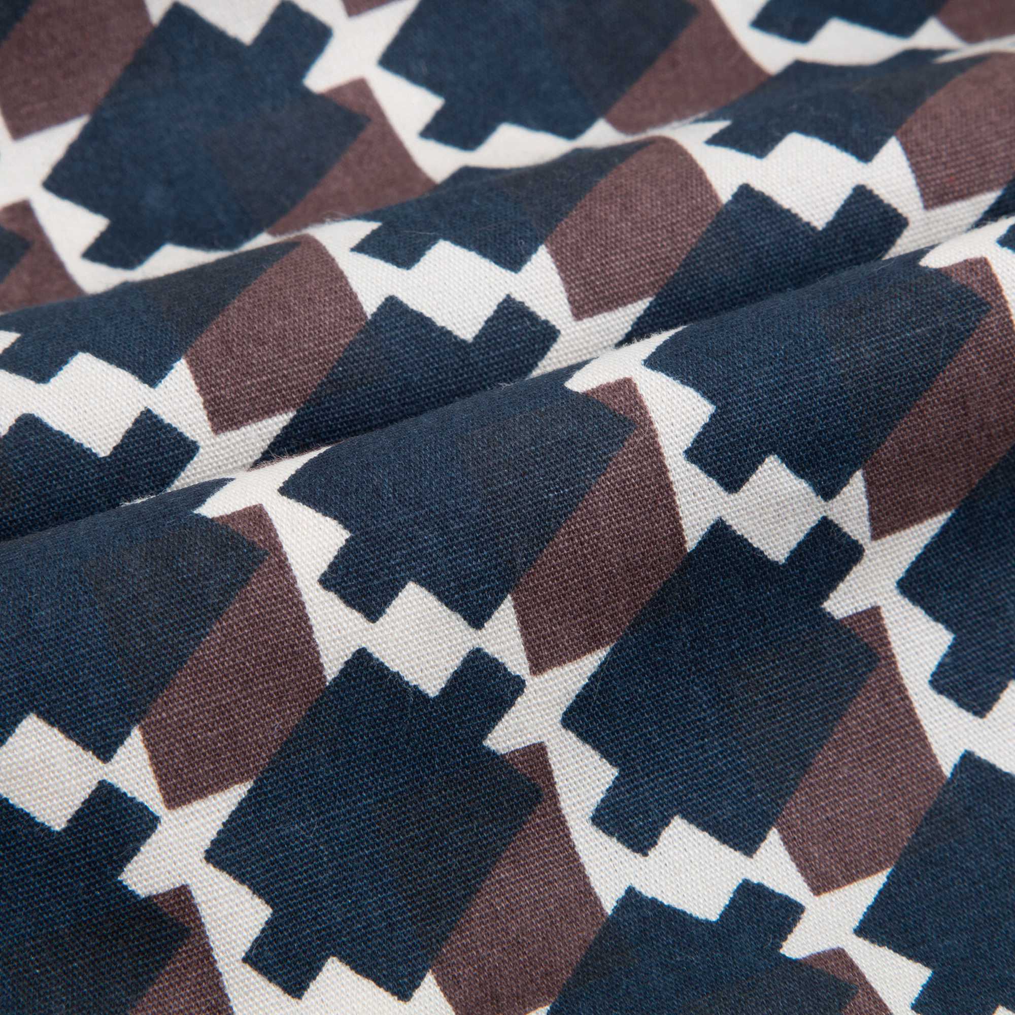 Girls & Boys Blue & Chocolate Woven Shorts