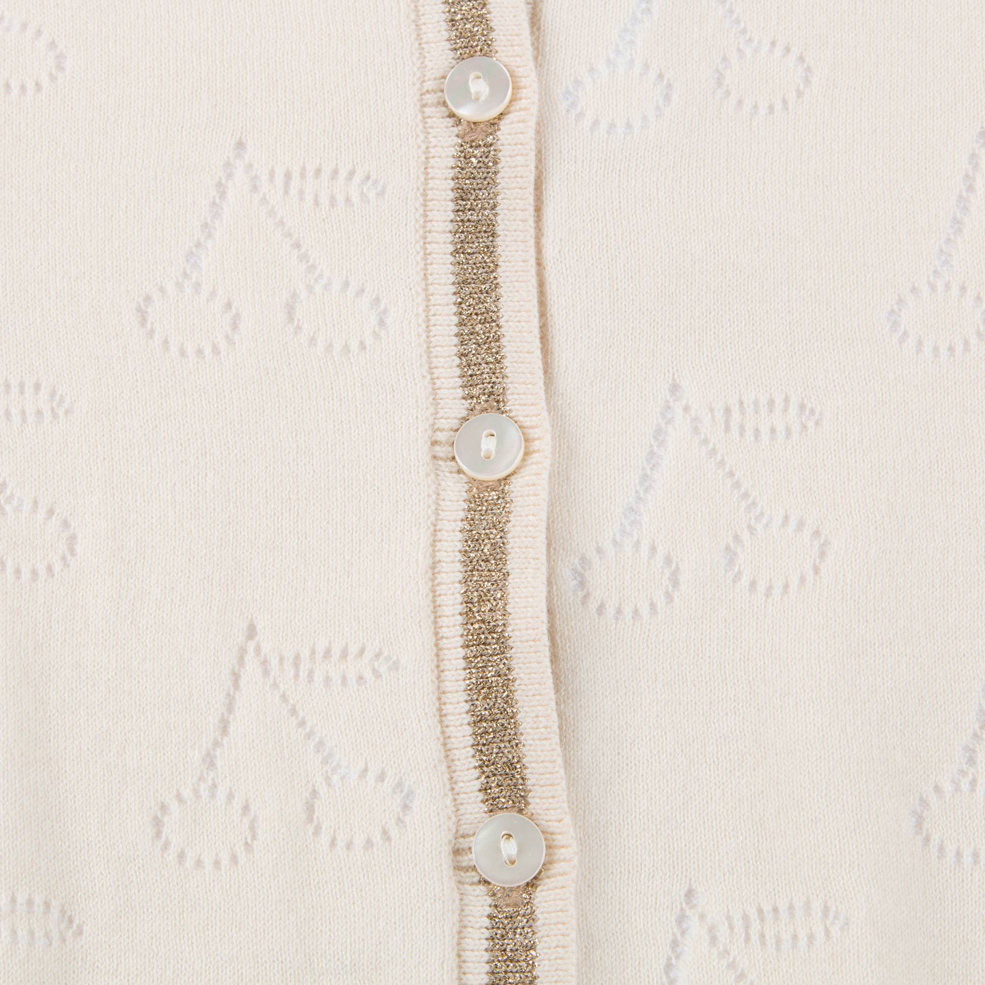 女童姜黄色针织开衫