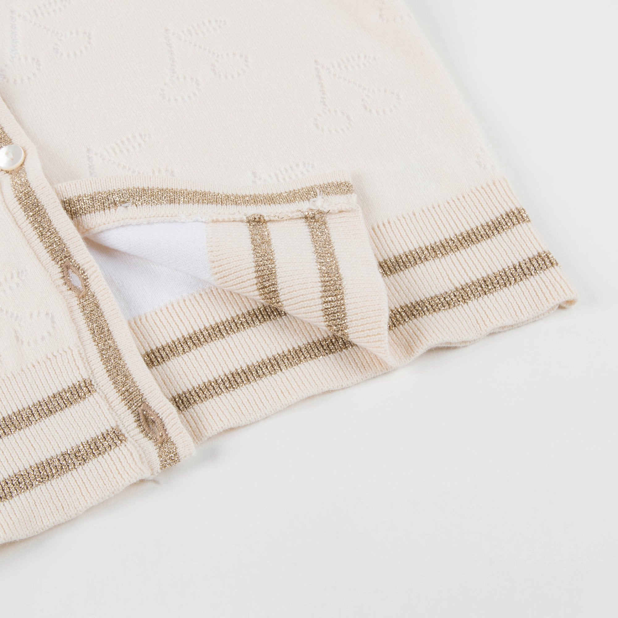 女童姜黄色针织开衫