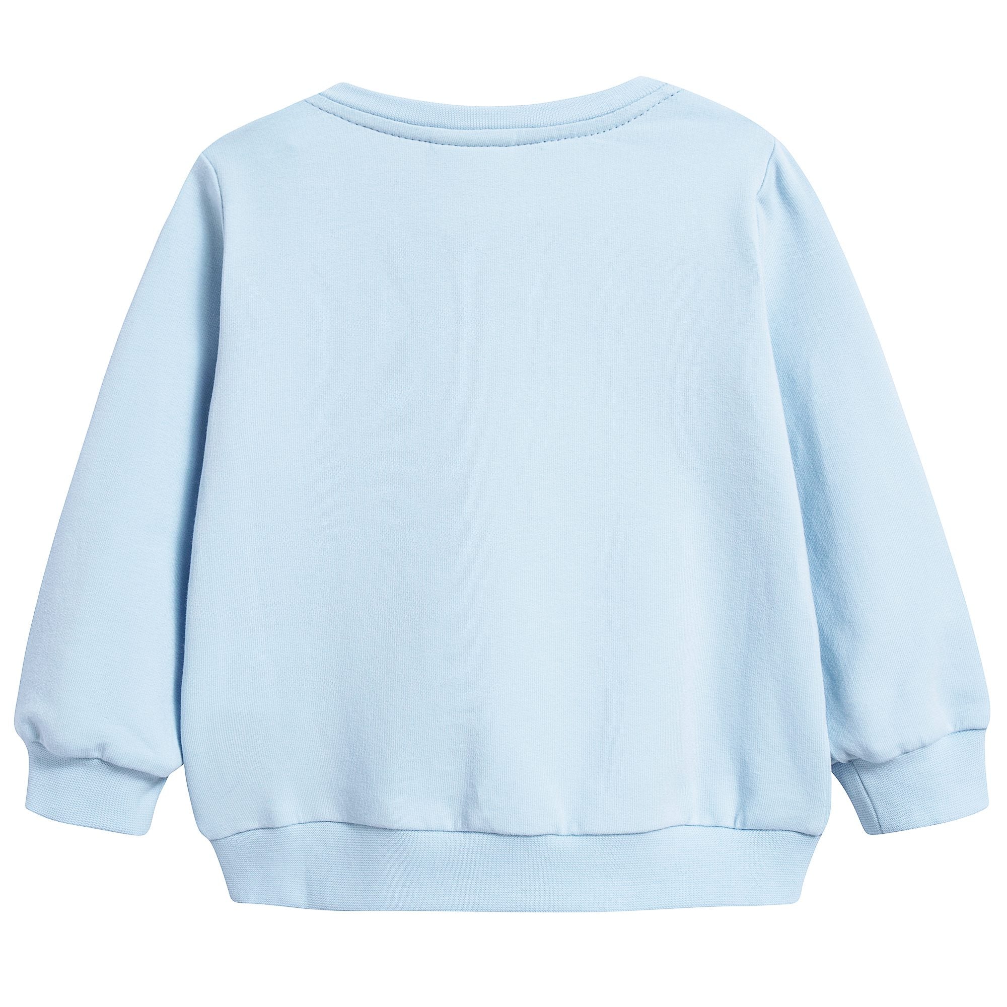 Baby Boys Light Blue Cotton Sweatshirt