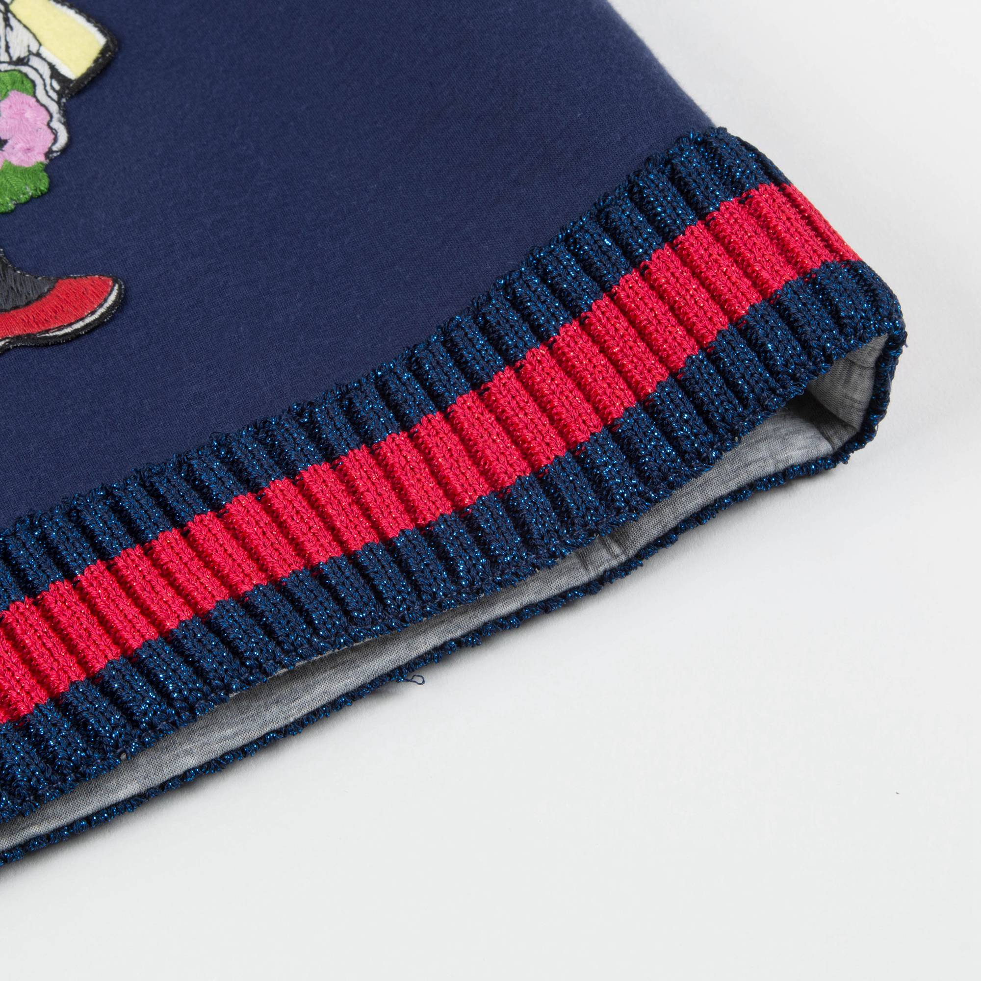 Girls Dark Indigo Neoprene Sweatshirt