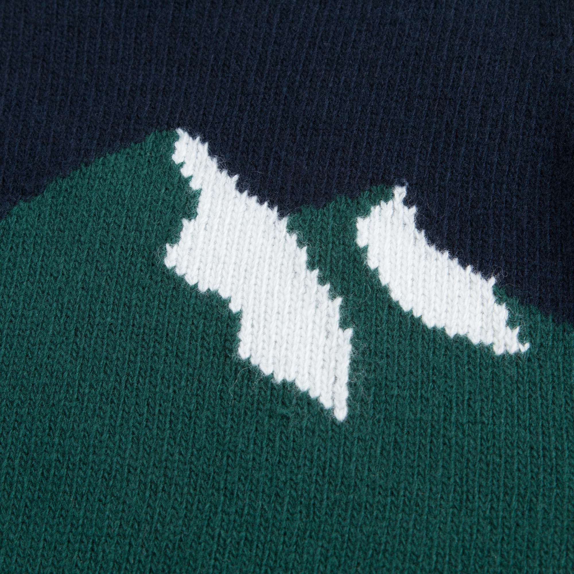 Boys Black & Green Wool Sweater