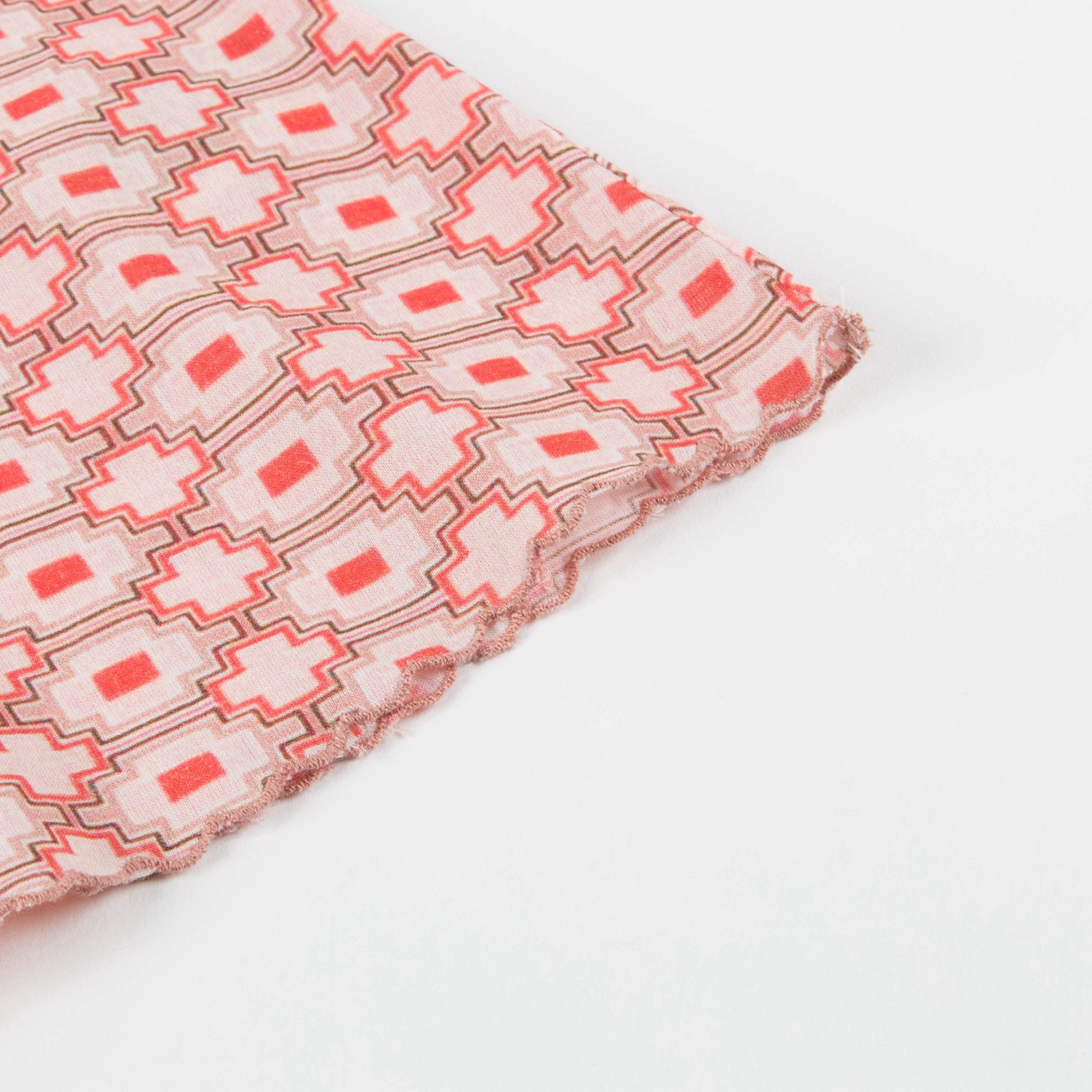 Baby Girls Kaleido Red Cotton Woven Top
