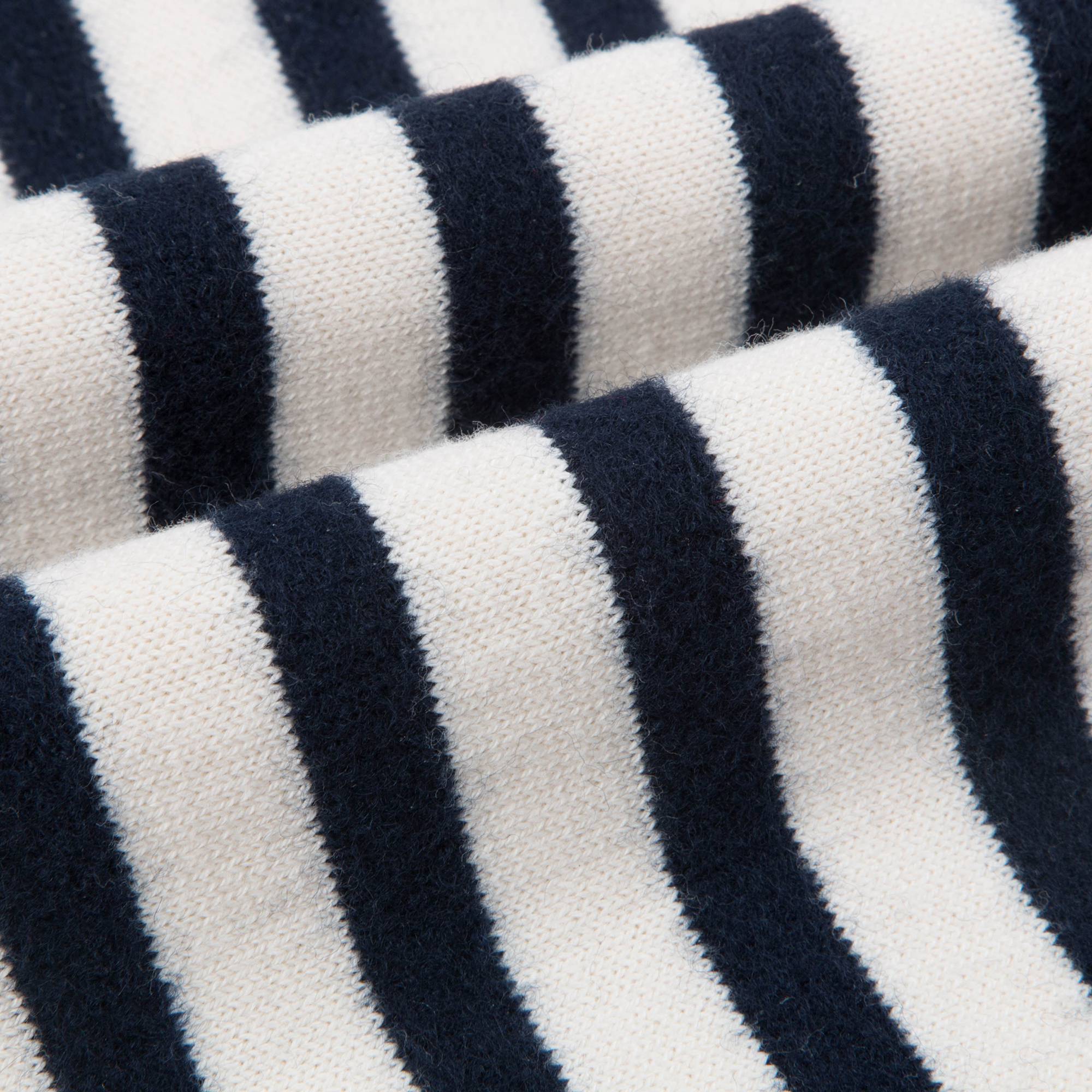 Girls Beige & Black Striped Cotton & Wool Sweater