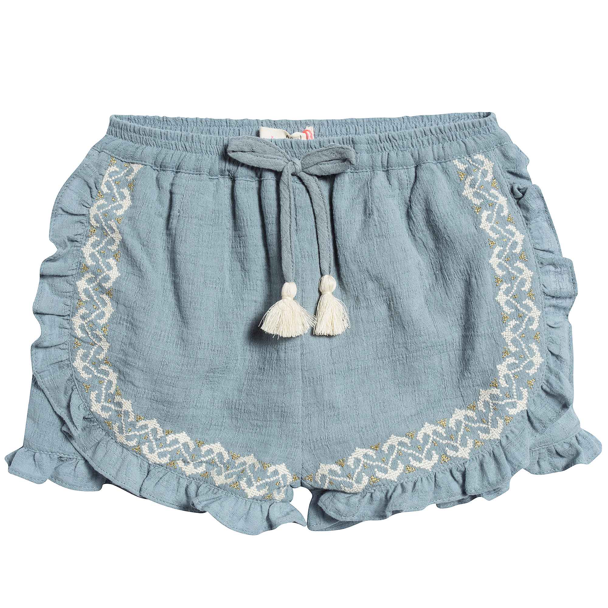 Girls Silver Blue "Taroudant" Shorts