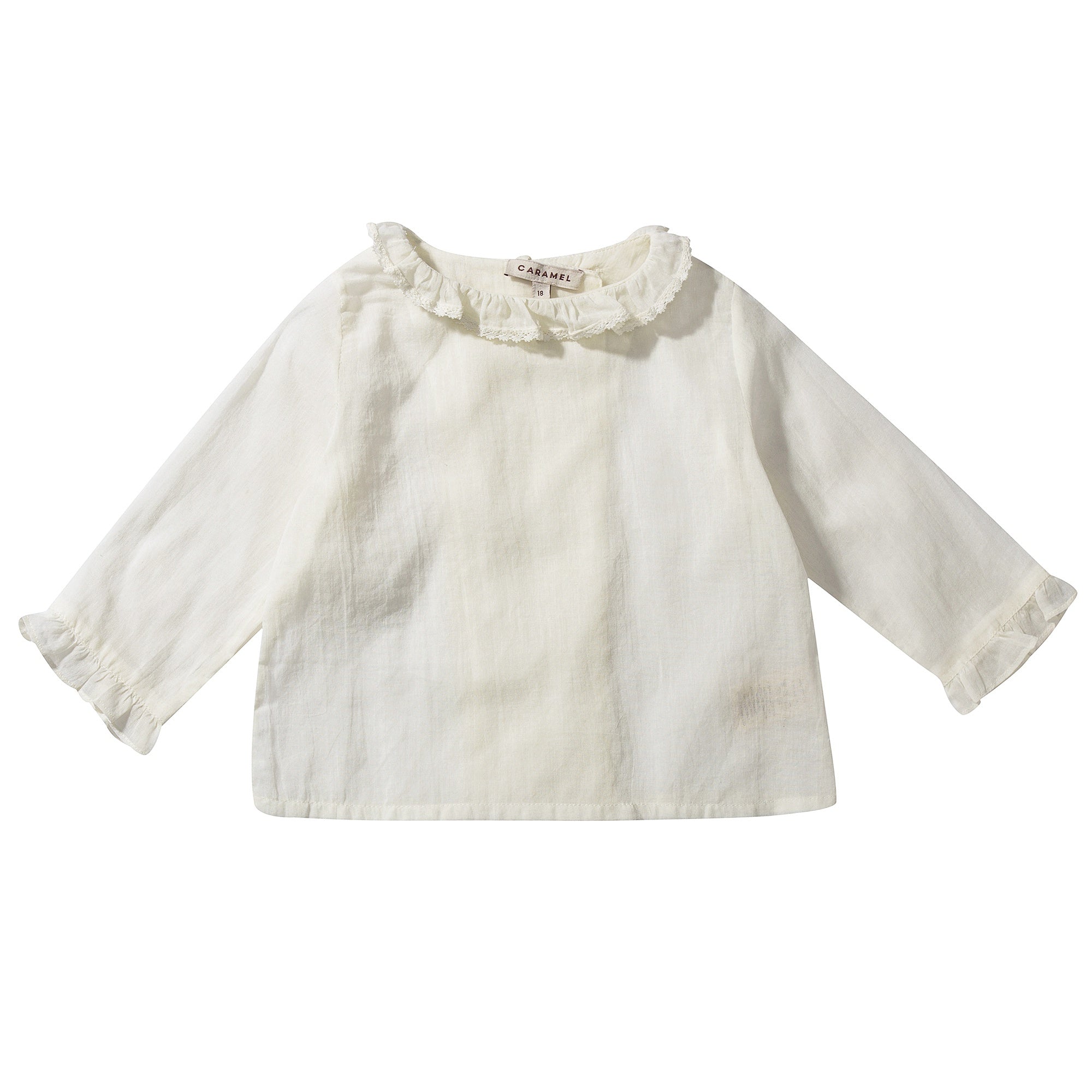 Baby Girls Ivory Woven Top