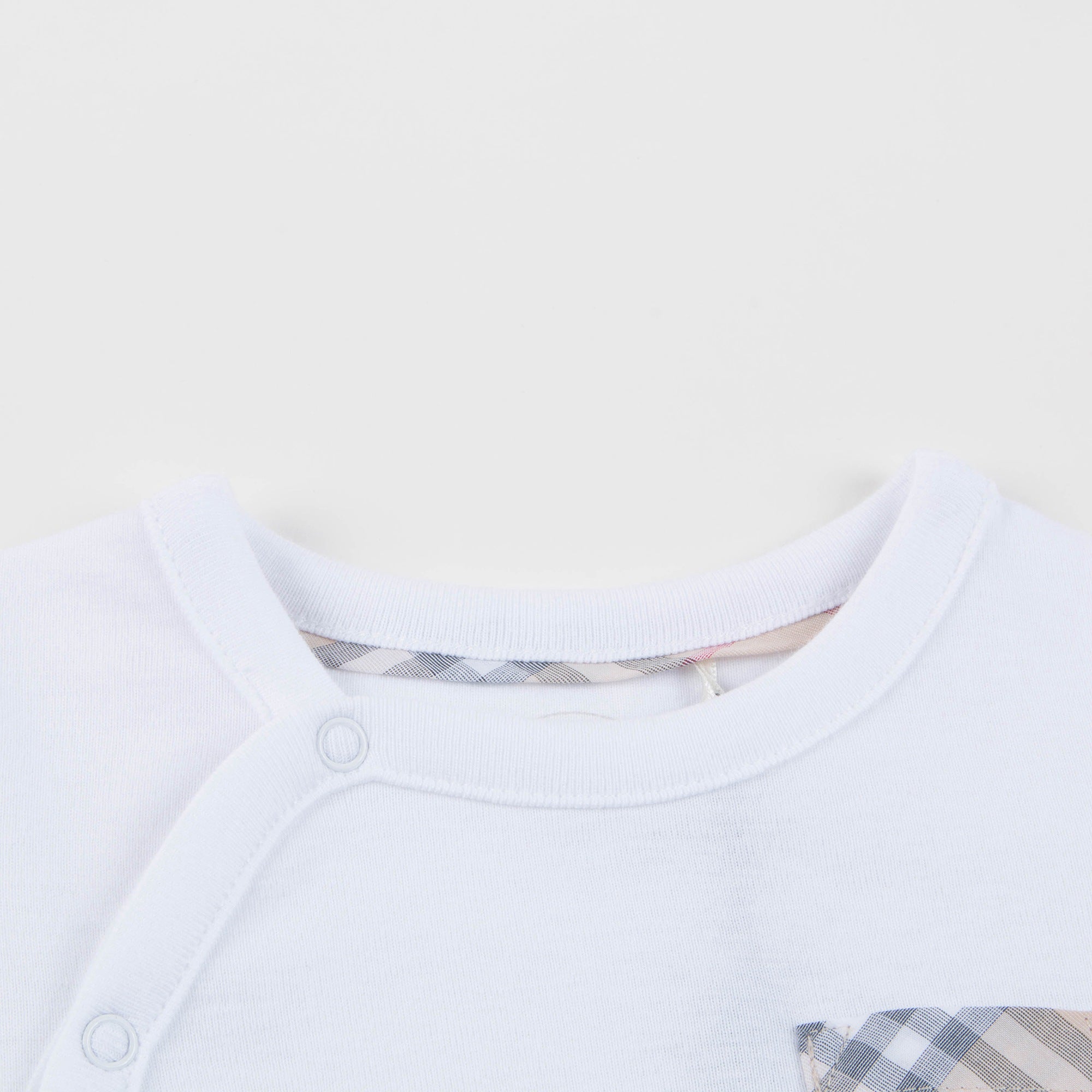 Baby White Cotton Babysuit Set