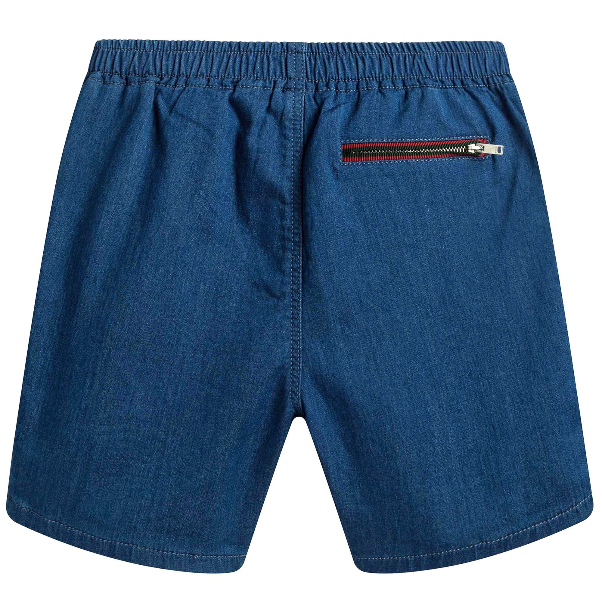 Baby Boys Blue Cotton Shorts
