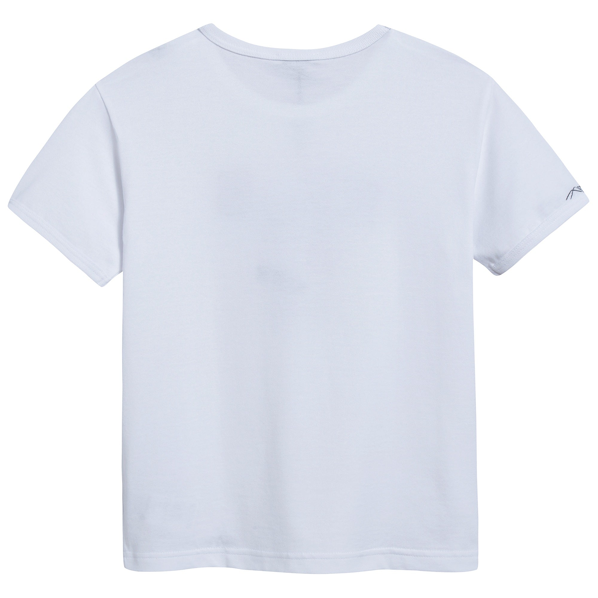 Baby Boys White Cotton T-shirt
