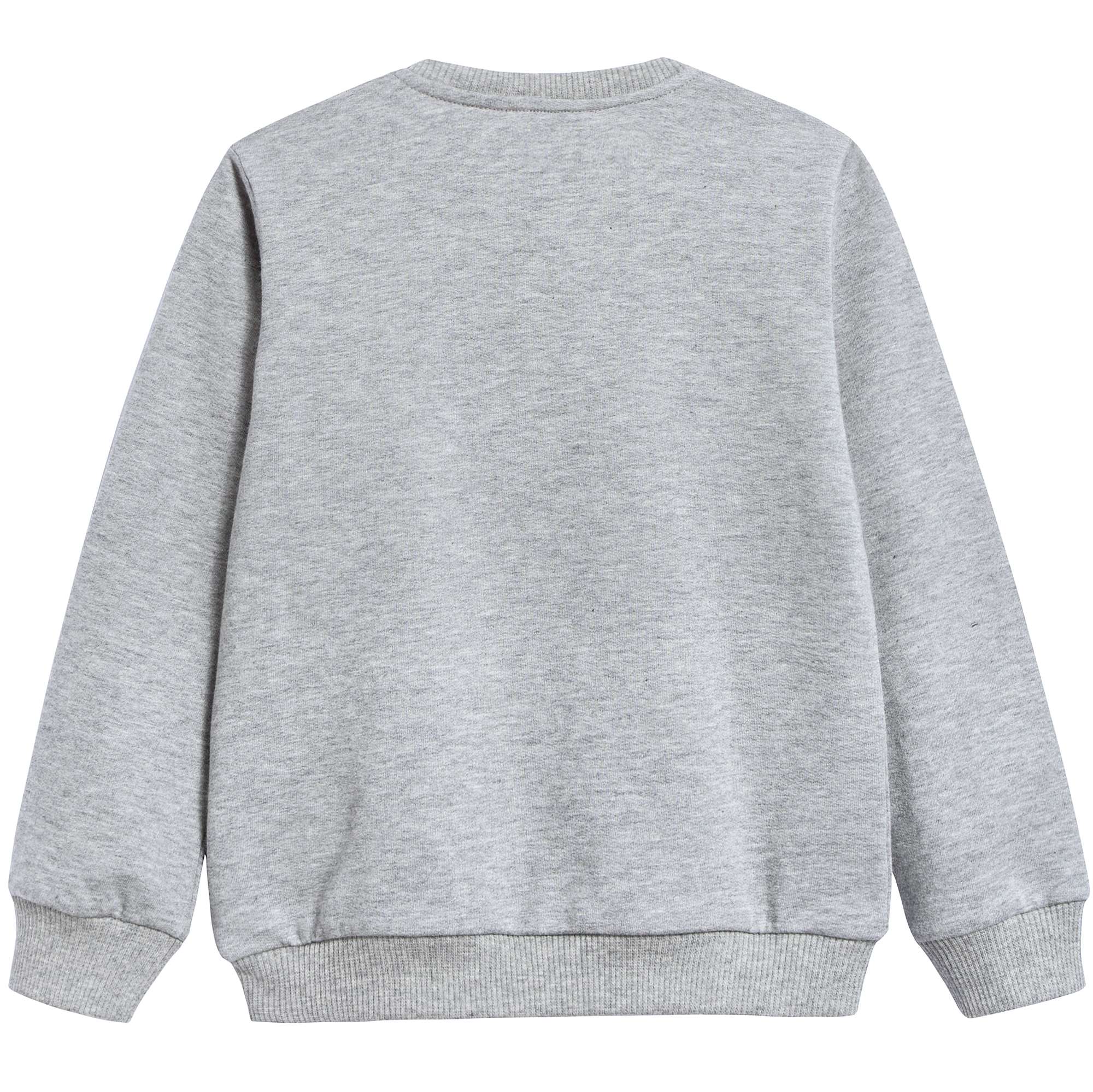 Baby Boys Melange Grigi Cotton Sweatshirt