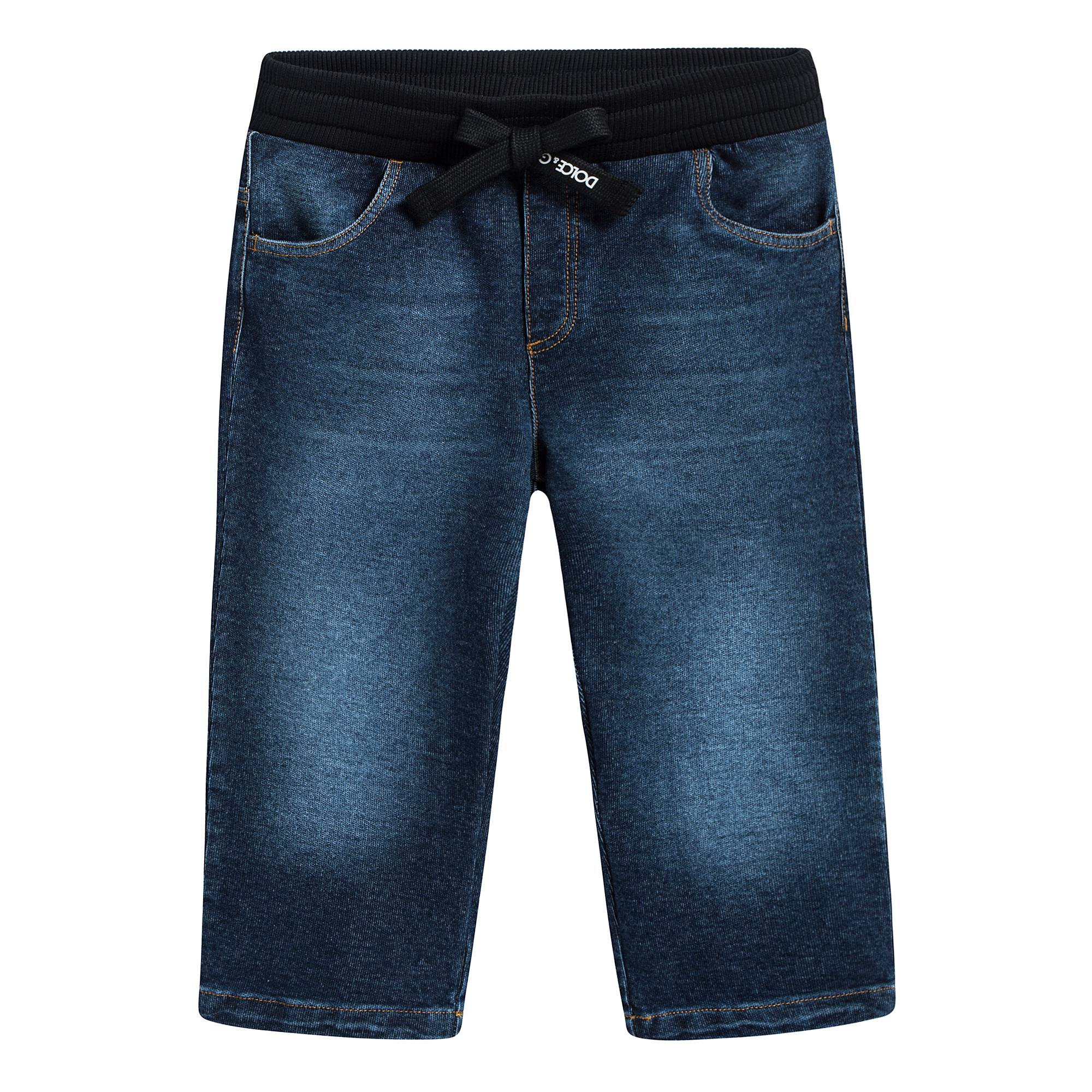 Baby Boys Blue Jean Cotton Trousers
