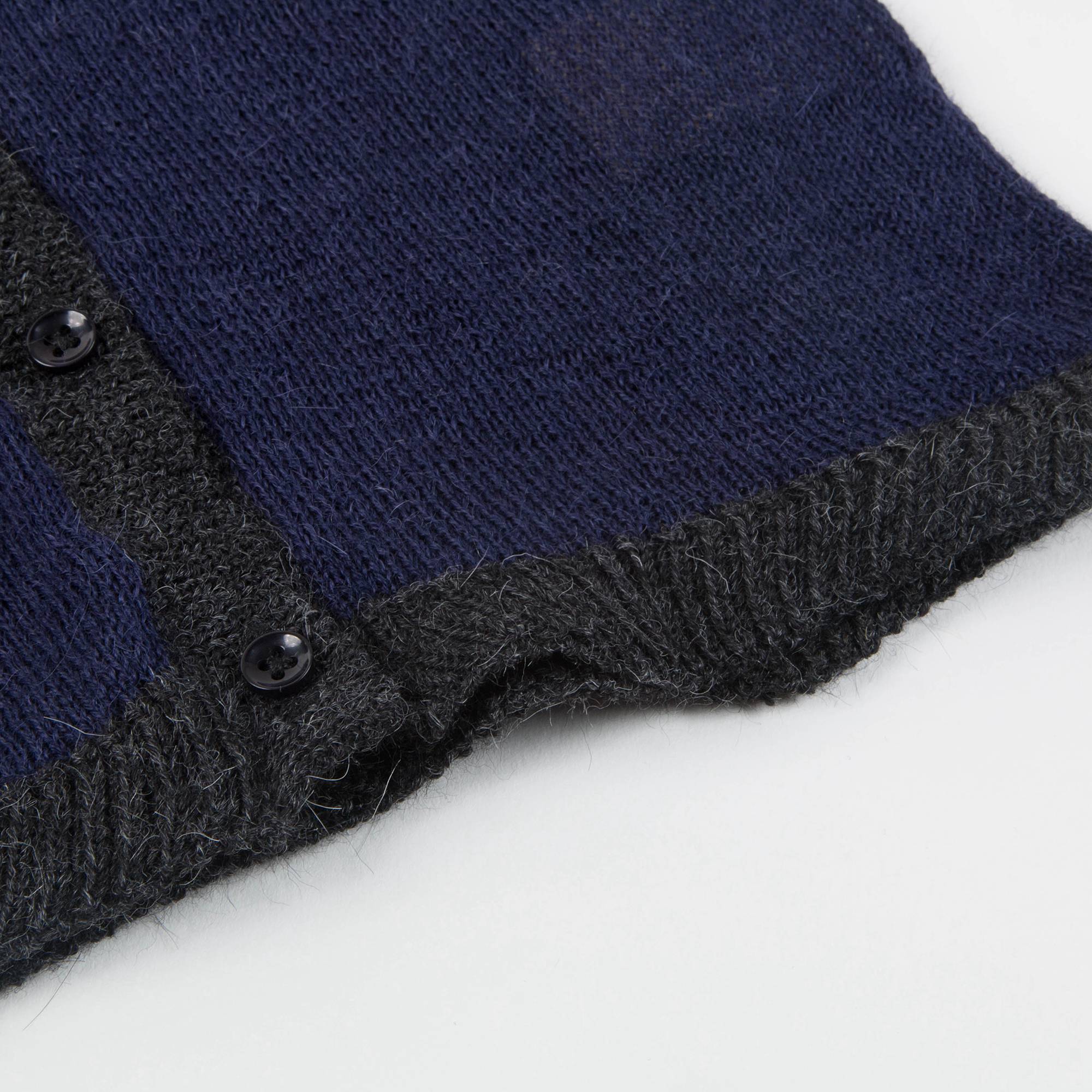 Baby Boys Navy Baby Alpaca Knitwear Cardigan