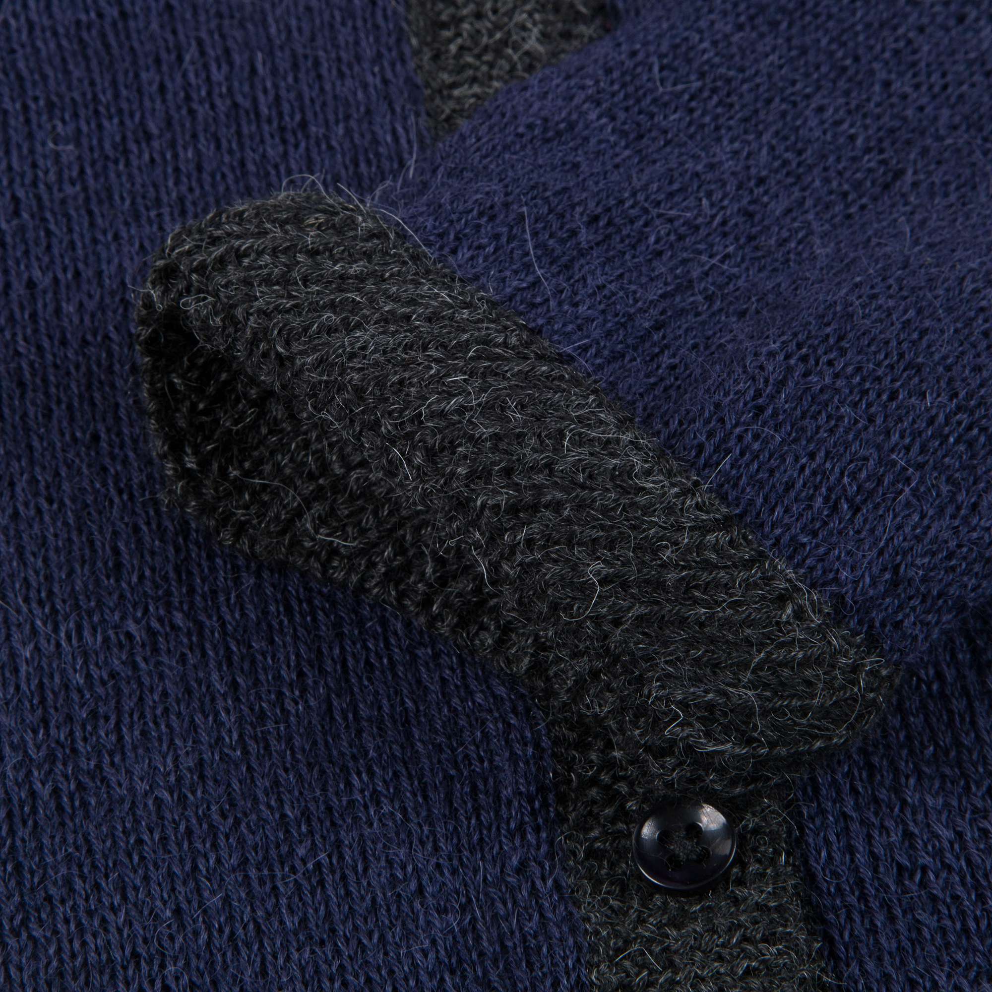 Baby Boys Navy Baby Alpaca Knitwear Cardigan