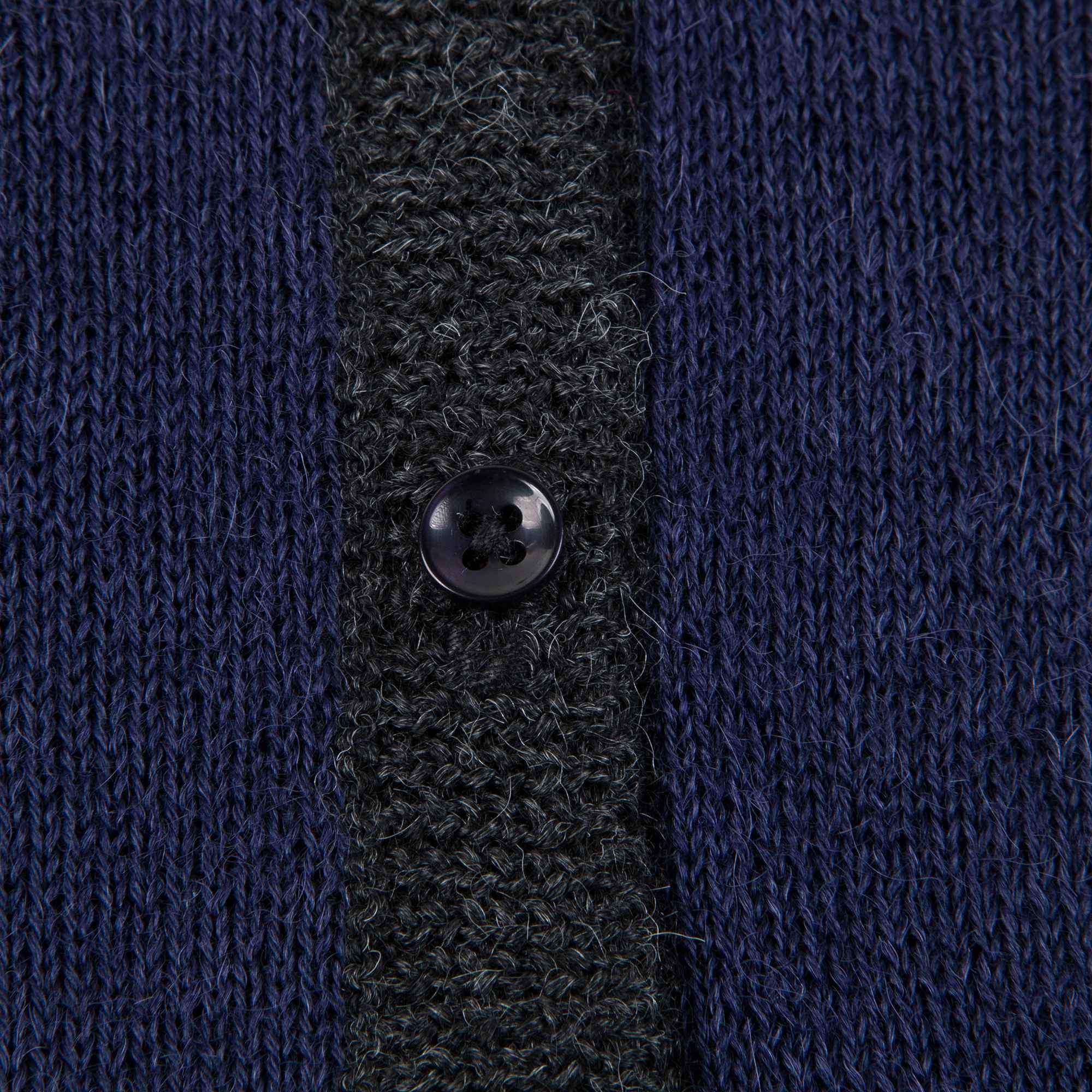 Baby Boys Navy Baby Alpaca Knitwear Cardigan