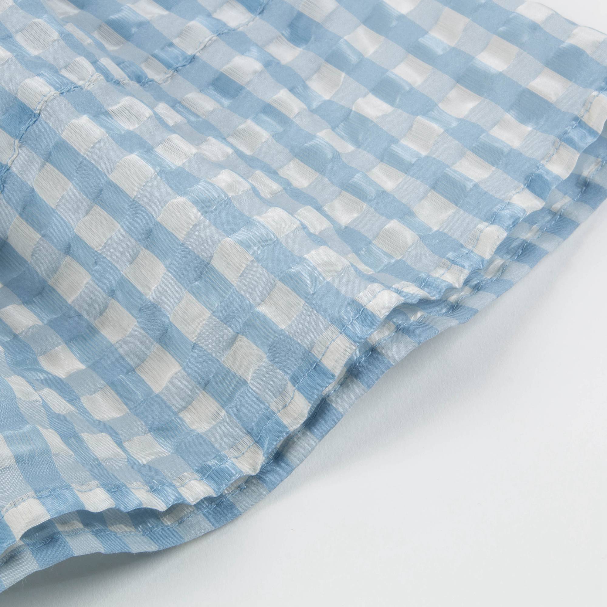 Girls Pale Blue Woven Skirt