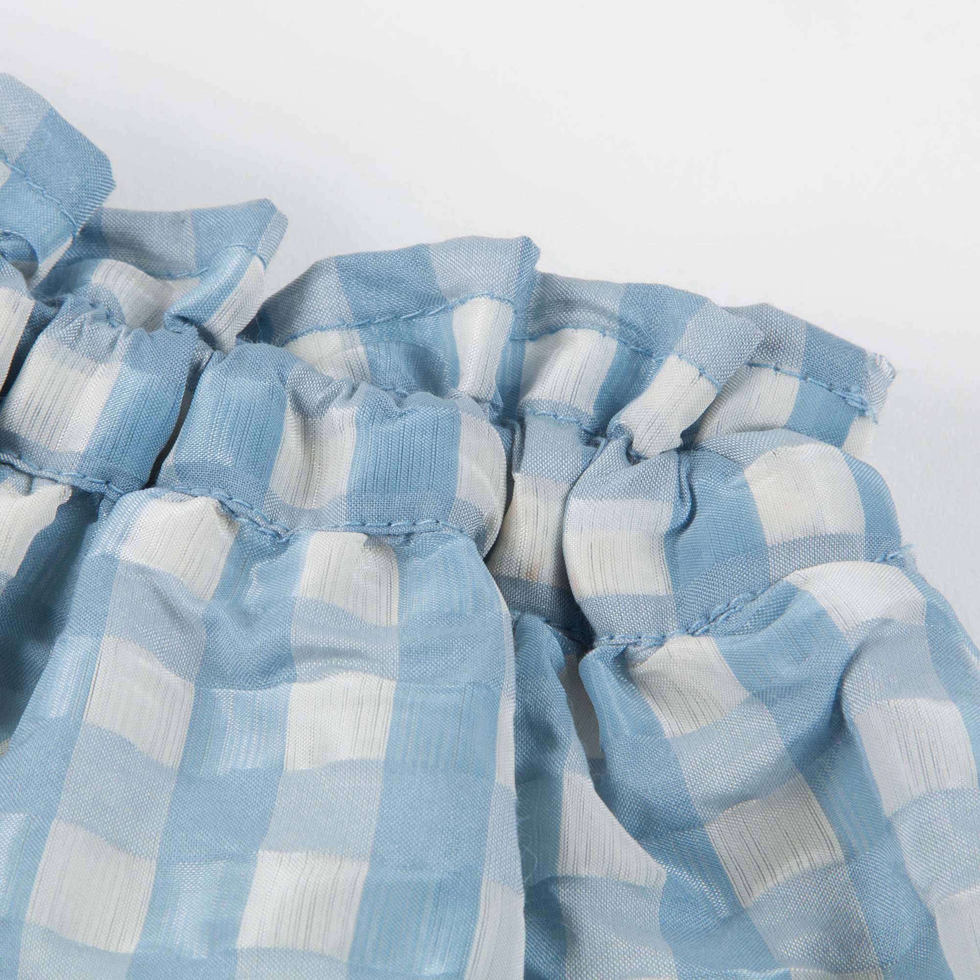 Girls Pale Blue Woven Skirt