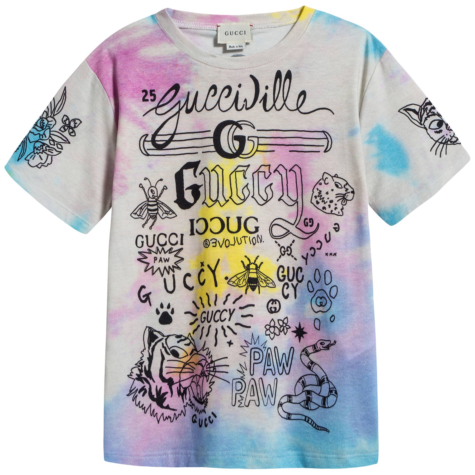 Girls Ivory Printing Cotton T-shirt