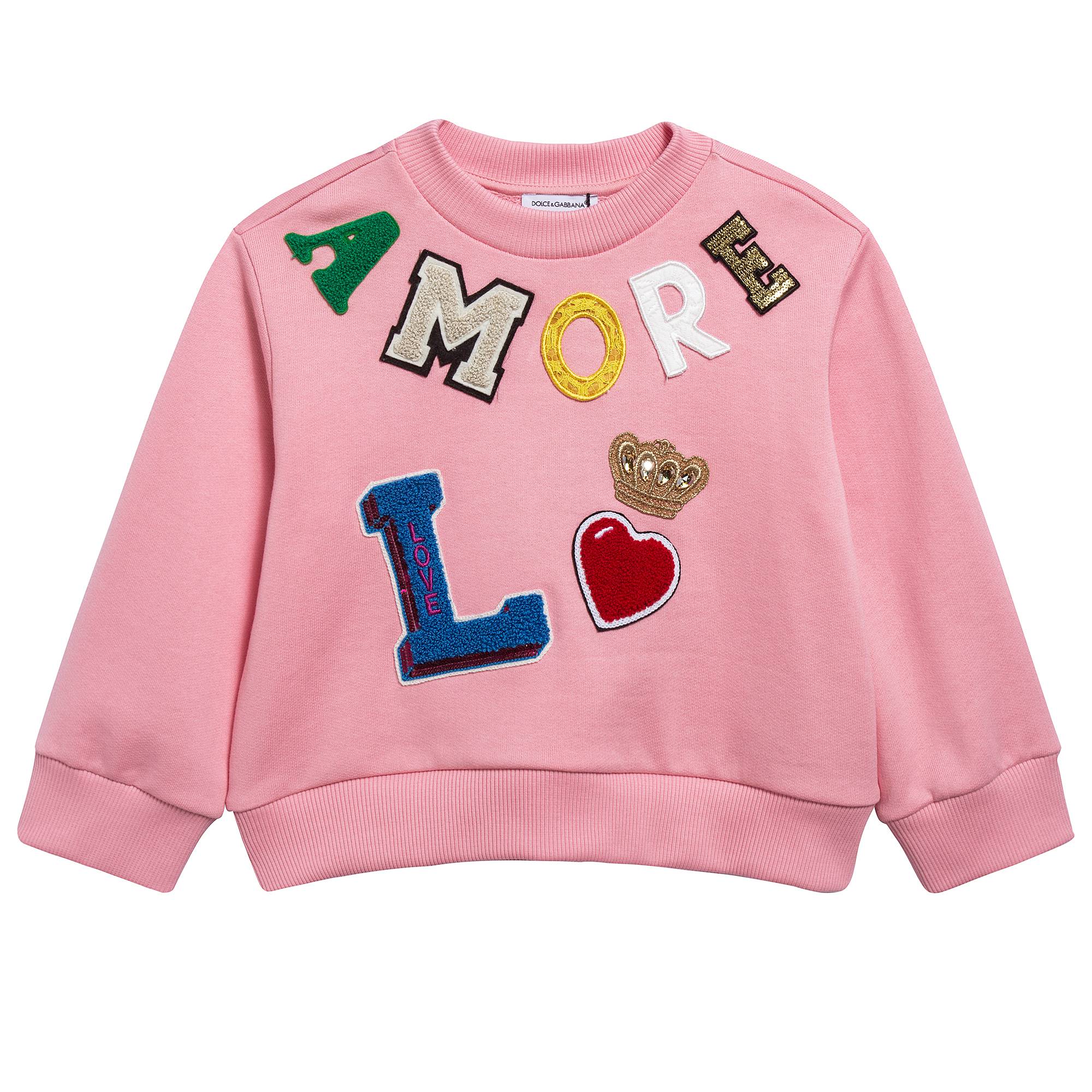 Girls Pink Sweatshirt