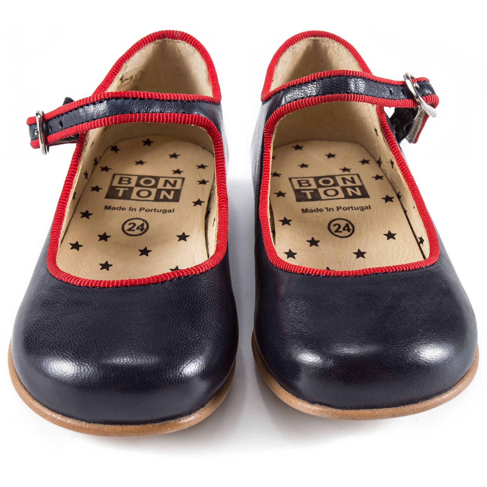 Girls Black Leather Shoes