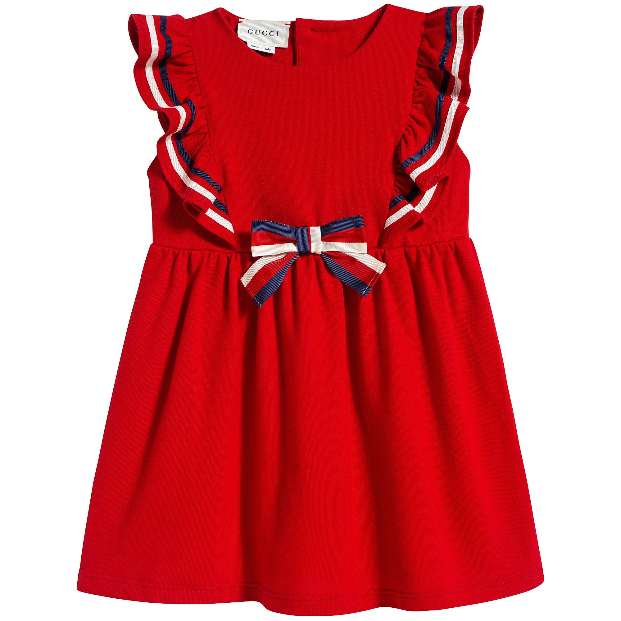 Baby Girls Red Cotton Dress