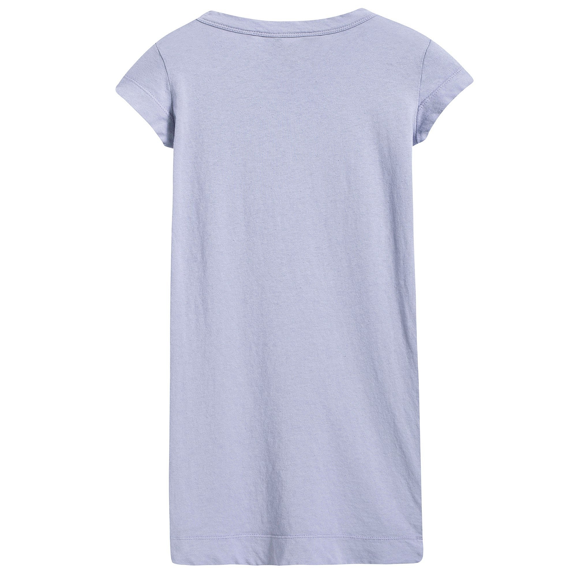 Girls Lavand Dog Cotton Dress