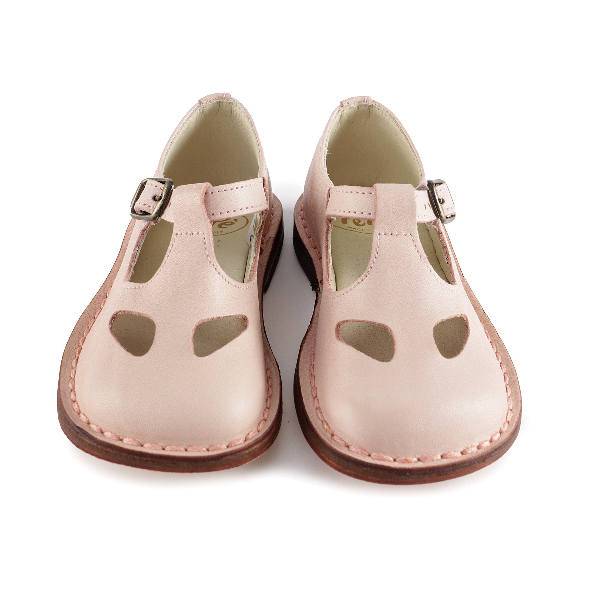 Girls Pink Leather Shoes