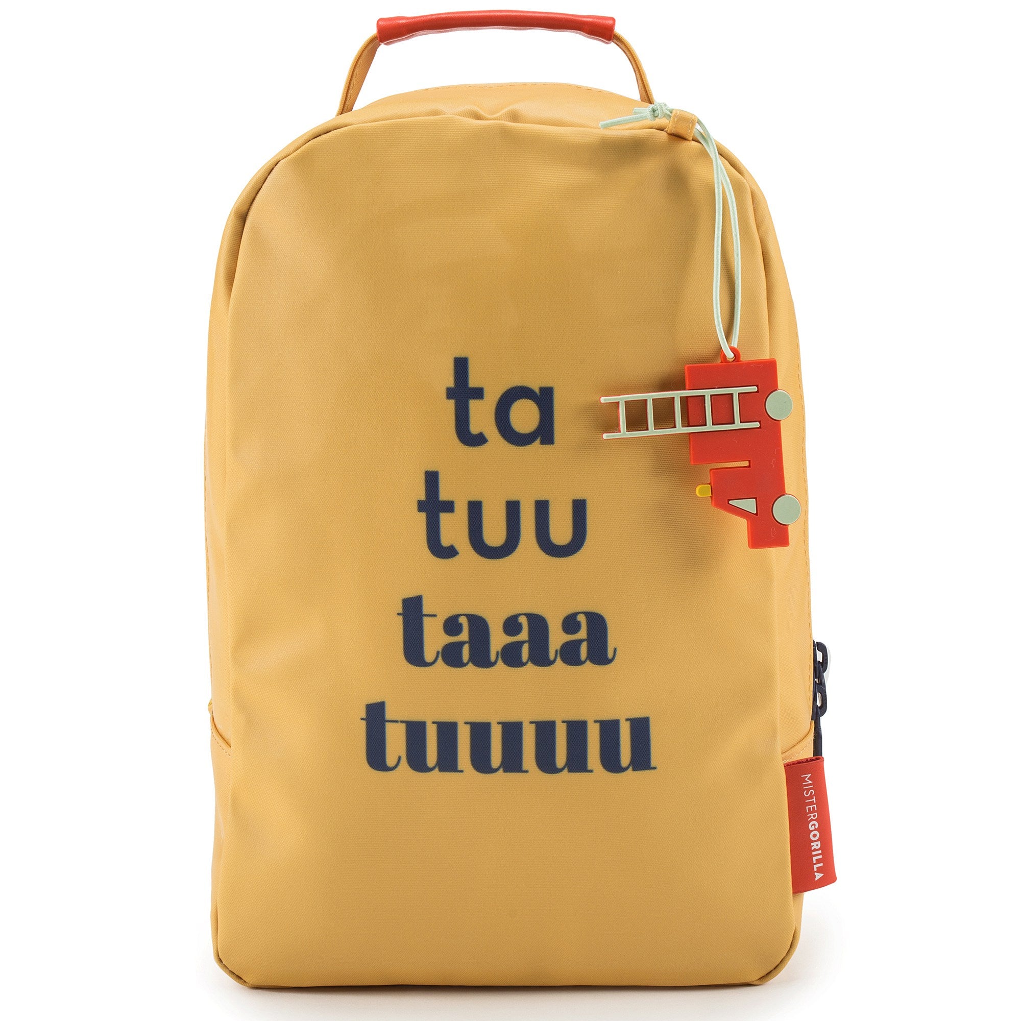 Girls Yellow Mini Firetruck Backpack(20 x 10 x 30 cm)