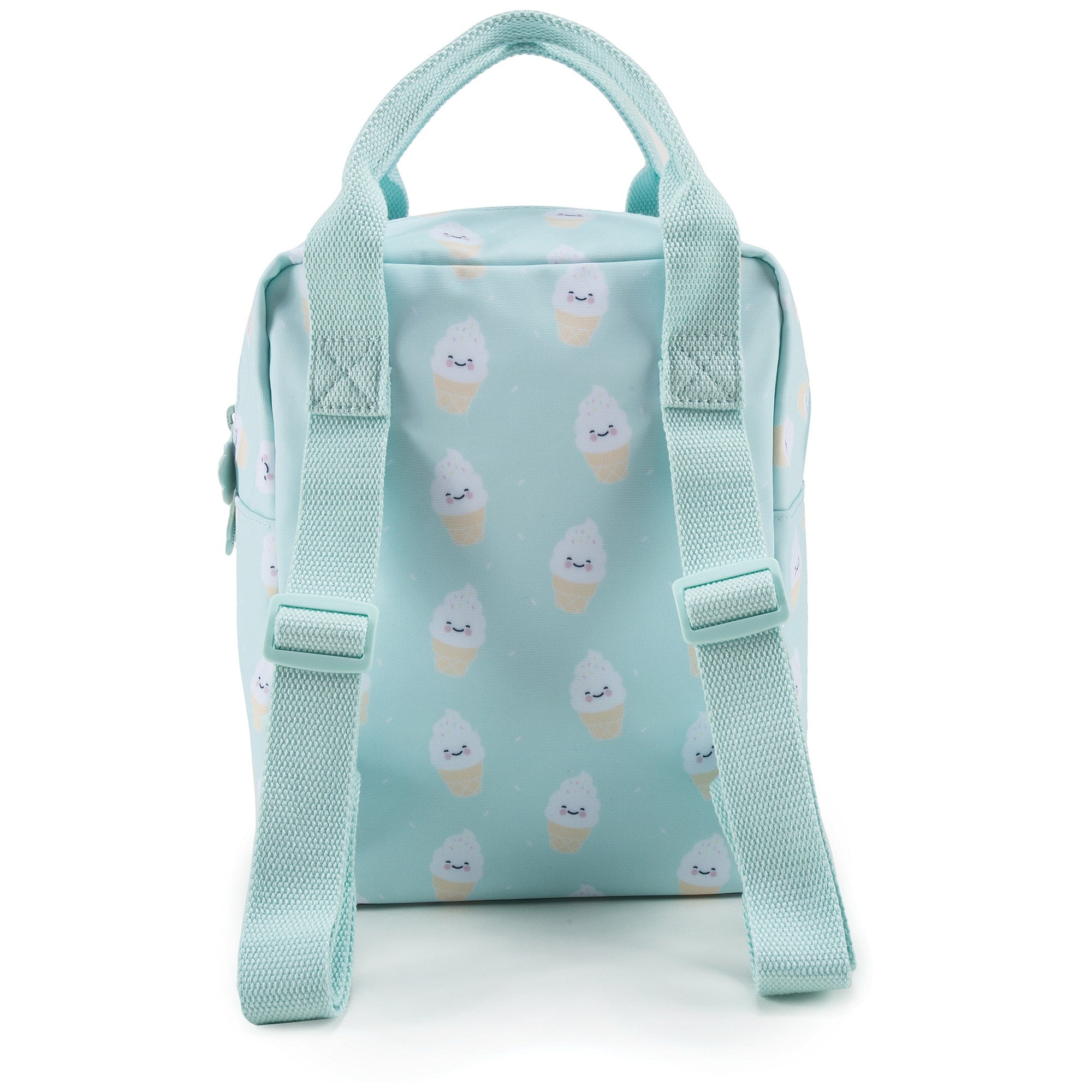 Girls Mint Green Icecream Printed Backpack(20 x 13 x 26 cm)