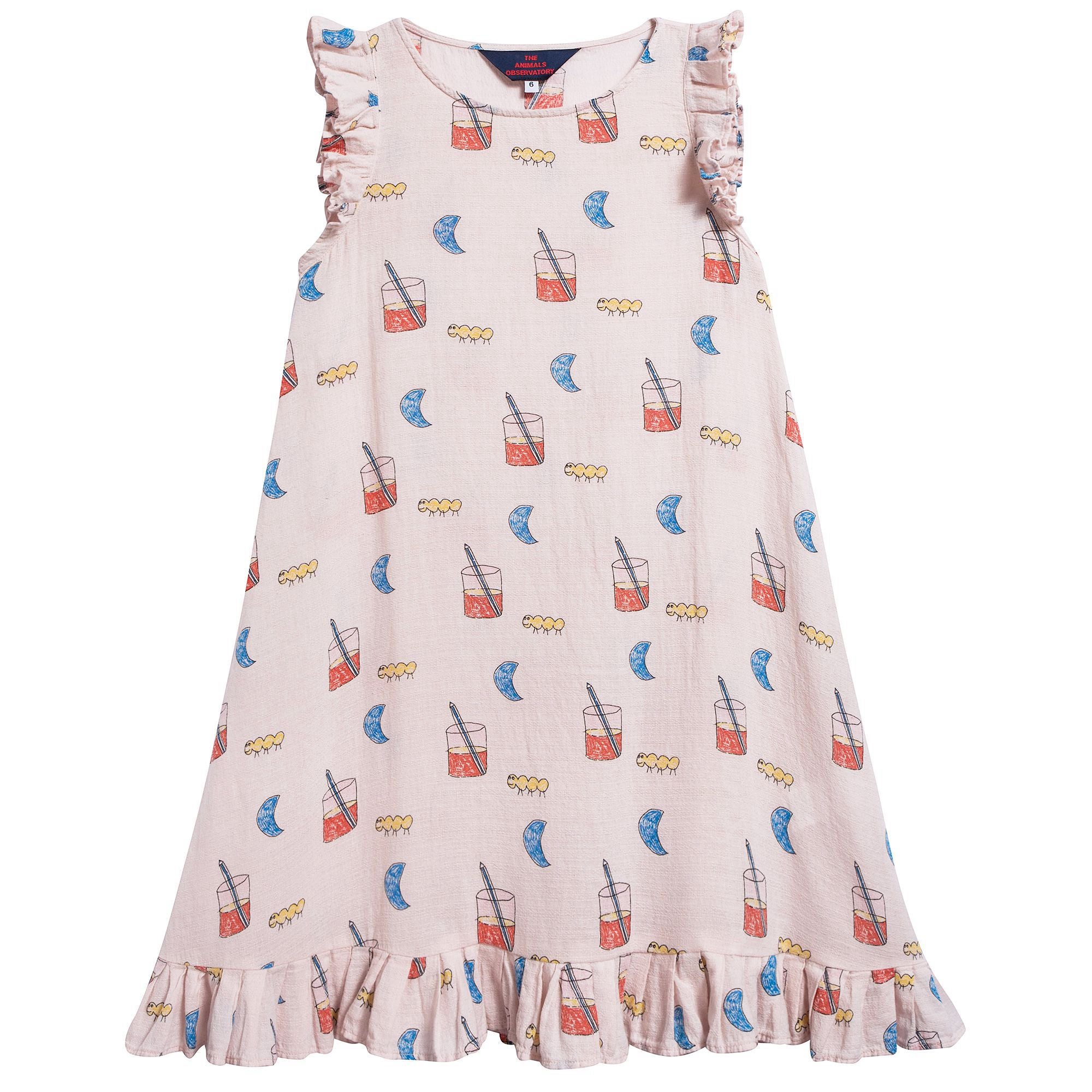 Girls Quartz Glasses Cotton Dress