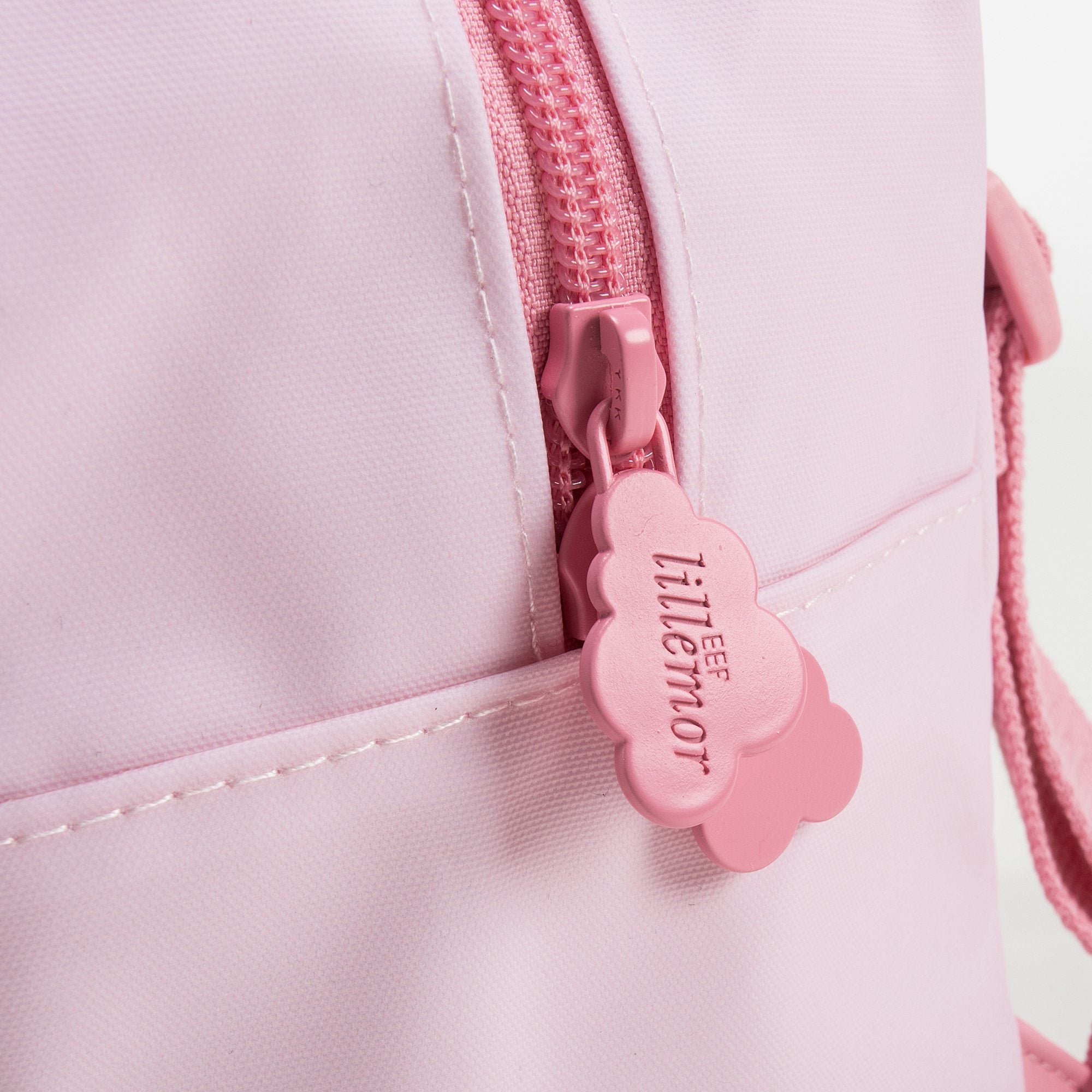 Girls Light Pink Bunny Faces Backpack(20 x 13 x 26 cm)