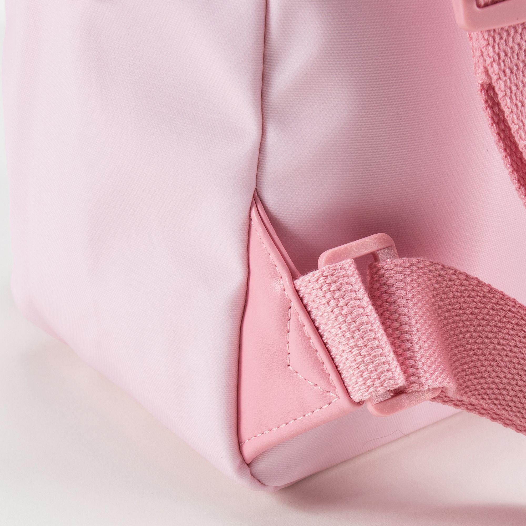 Girls Light Pink Bunny Faces Backpack(20 x 13 x 26 cm)