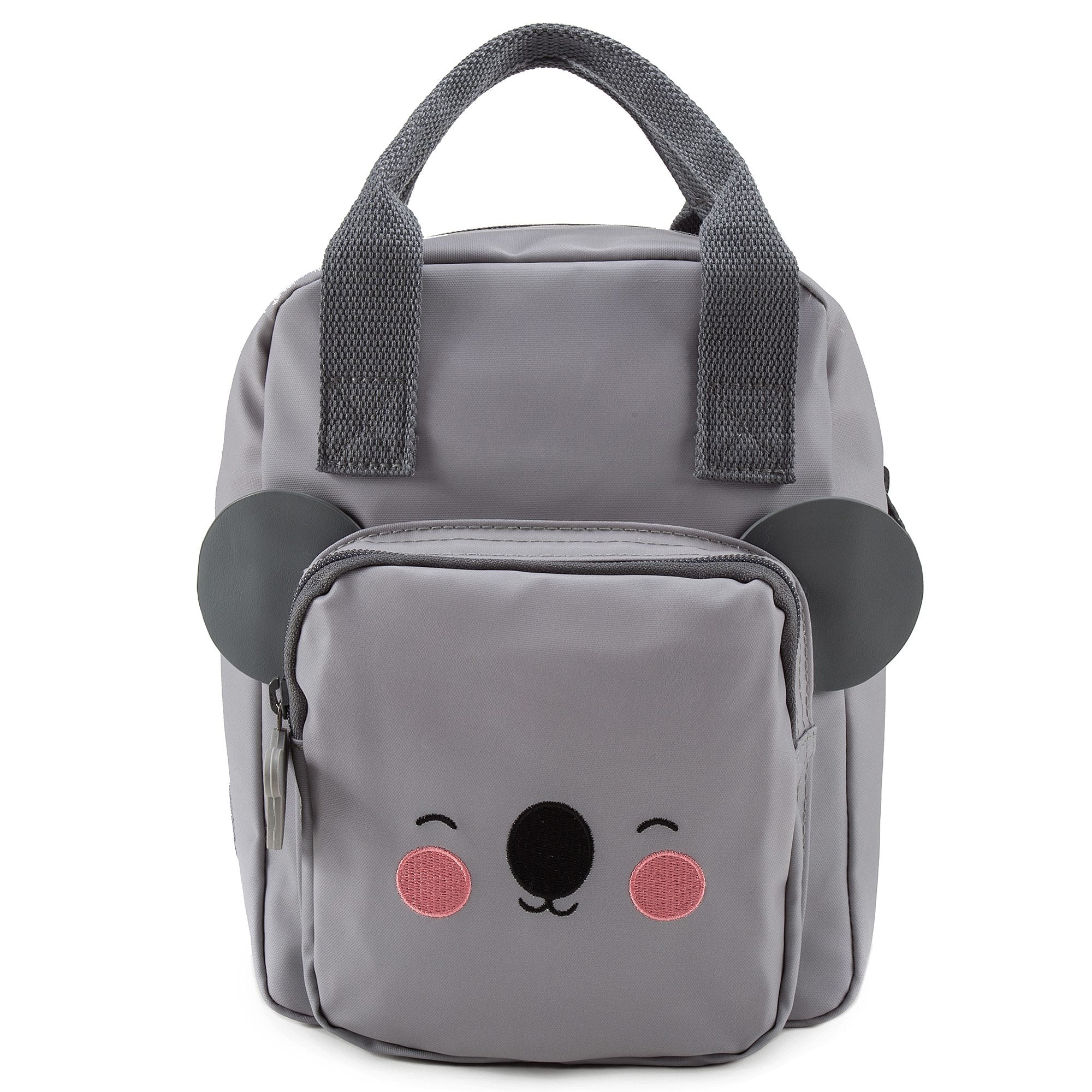 Girls Grey Koala Faces Backpack(20 x 13 x 26 cm)