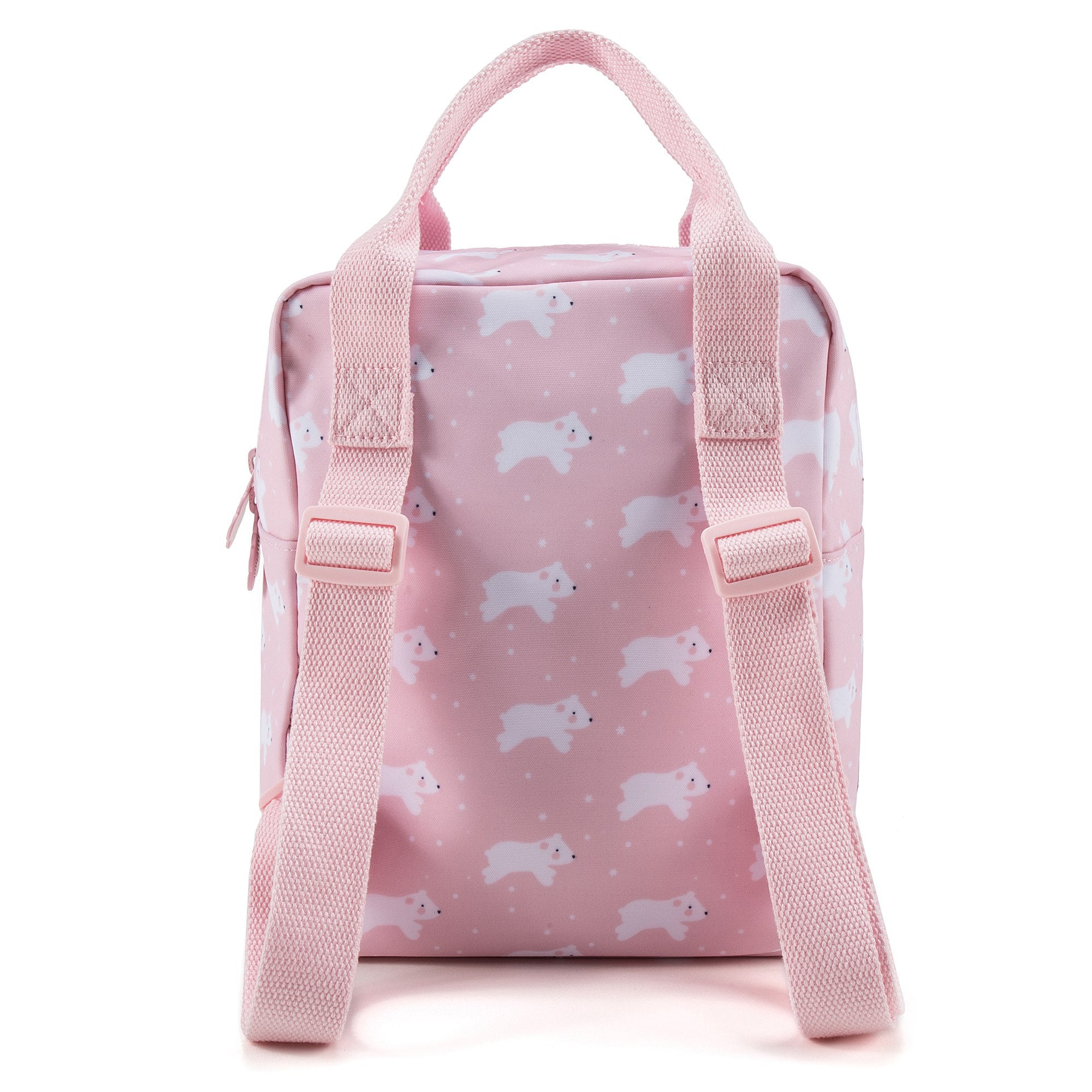 Girls Light Pink Dog Printed Backpack(20 x 13 x 26 cm)