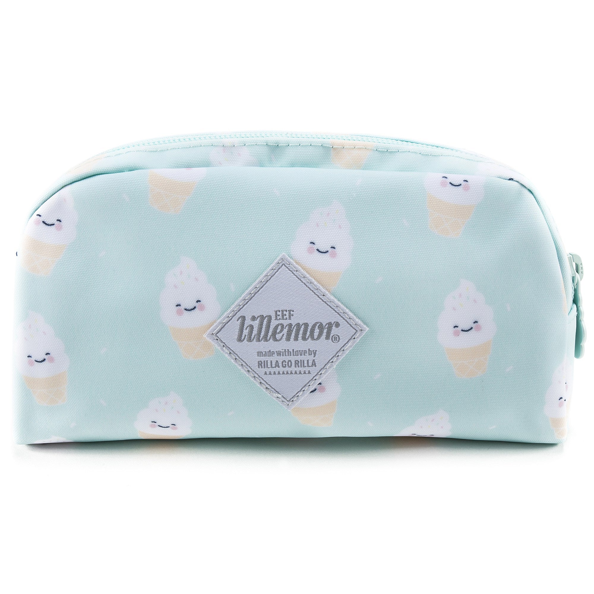 Girls Mint Green Icecream Printed Pencil Pouch(21 x 11cm)