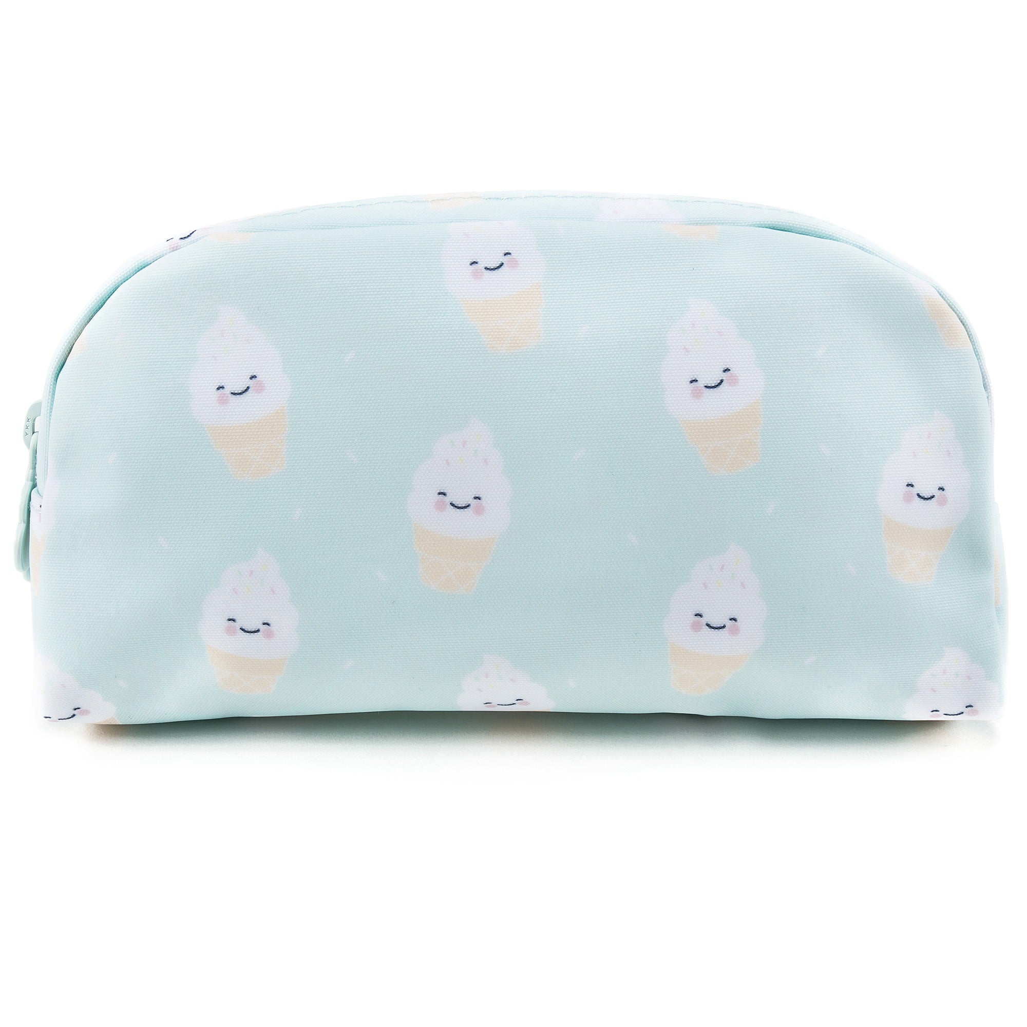 Girls Mint Green Icecream Printed Pencil Pouch(21 x 11cm)