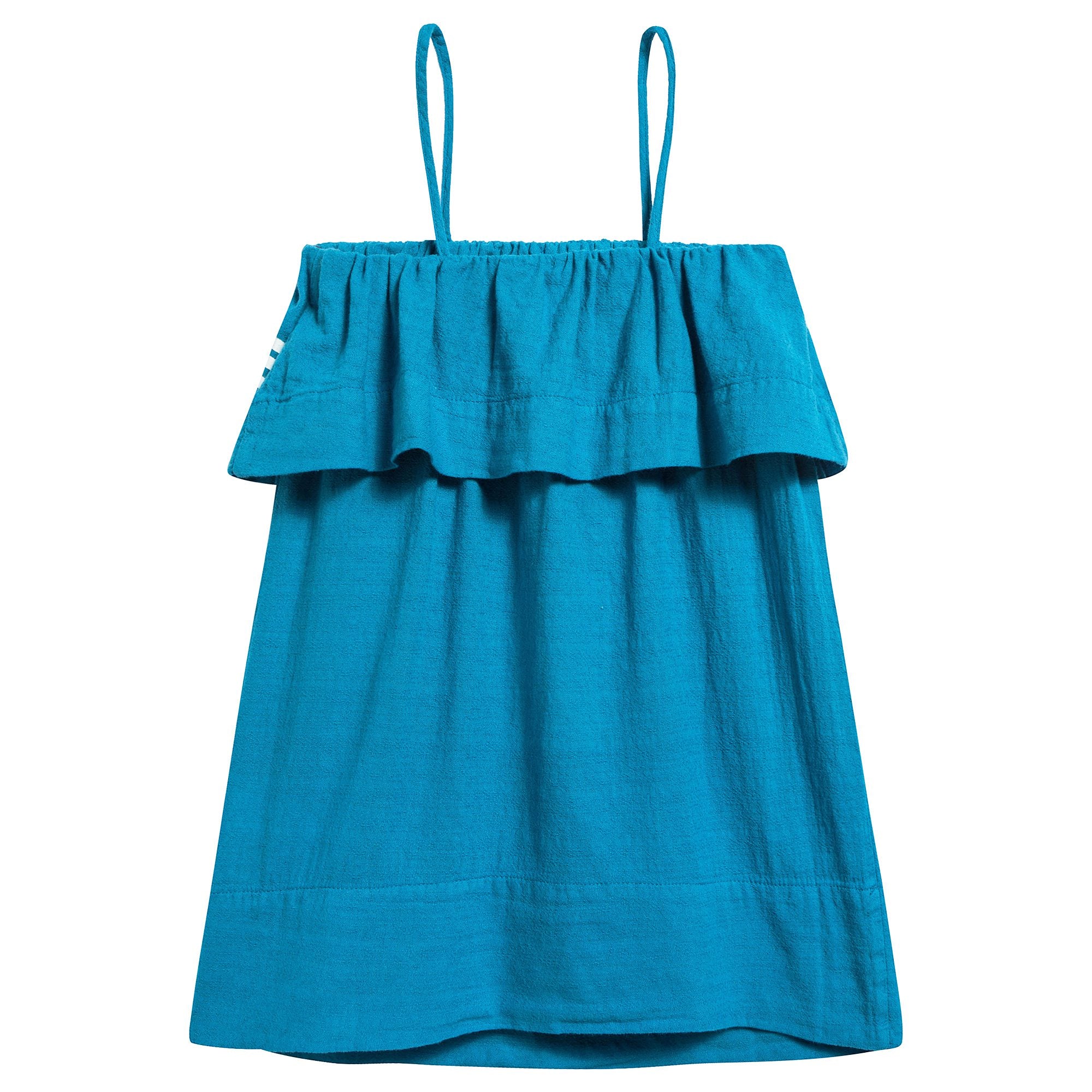 Girls Blue Animals Cotton Dress