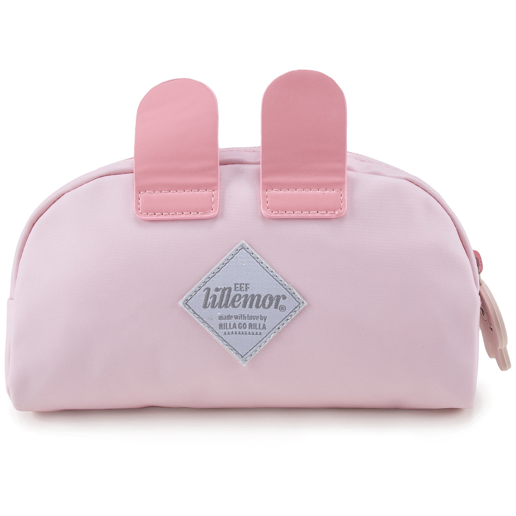 Girls Light Pink Bunny Printed Pencil Pouch(21 x 11 cm)