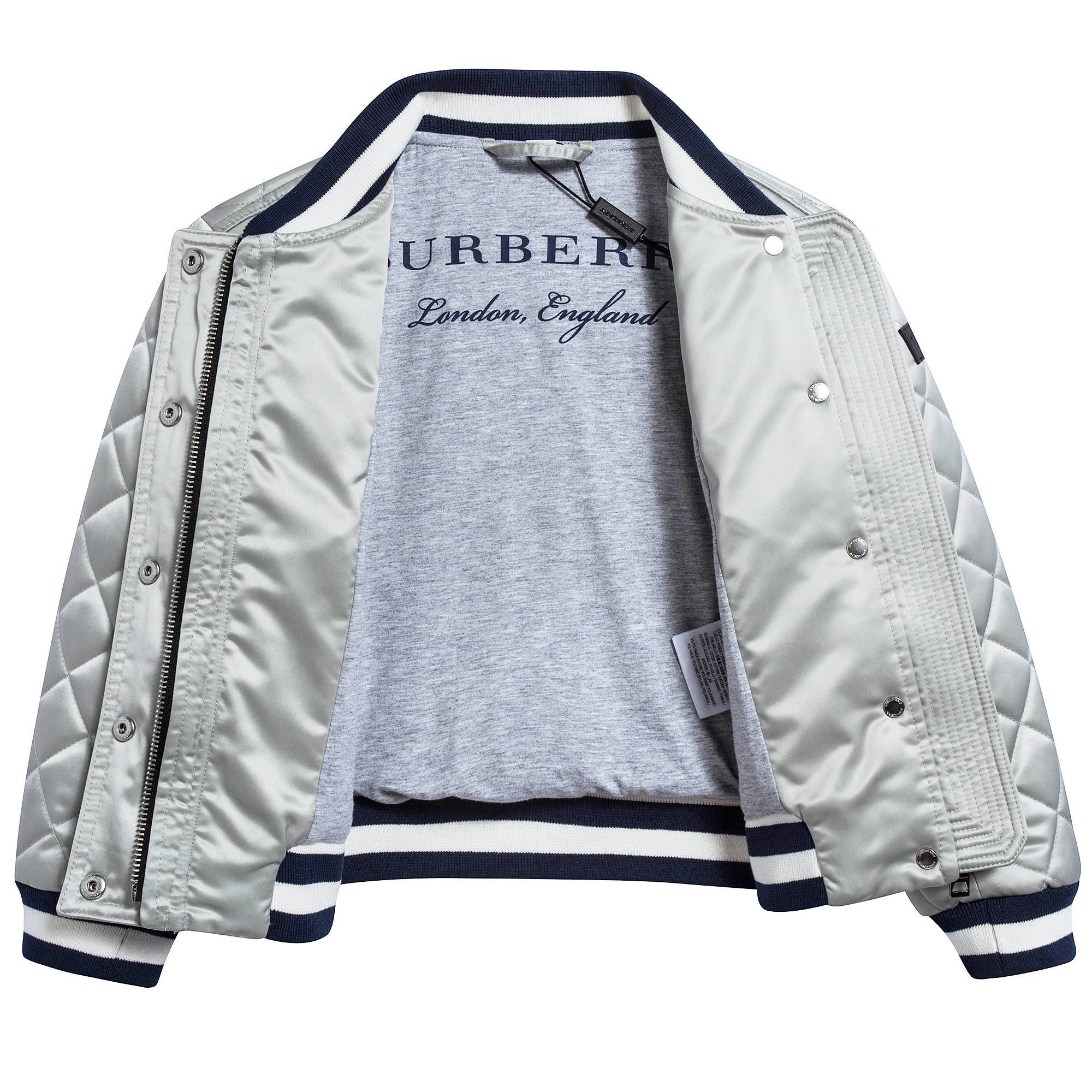 Girls Silver Polyamide Outerwear