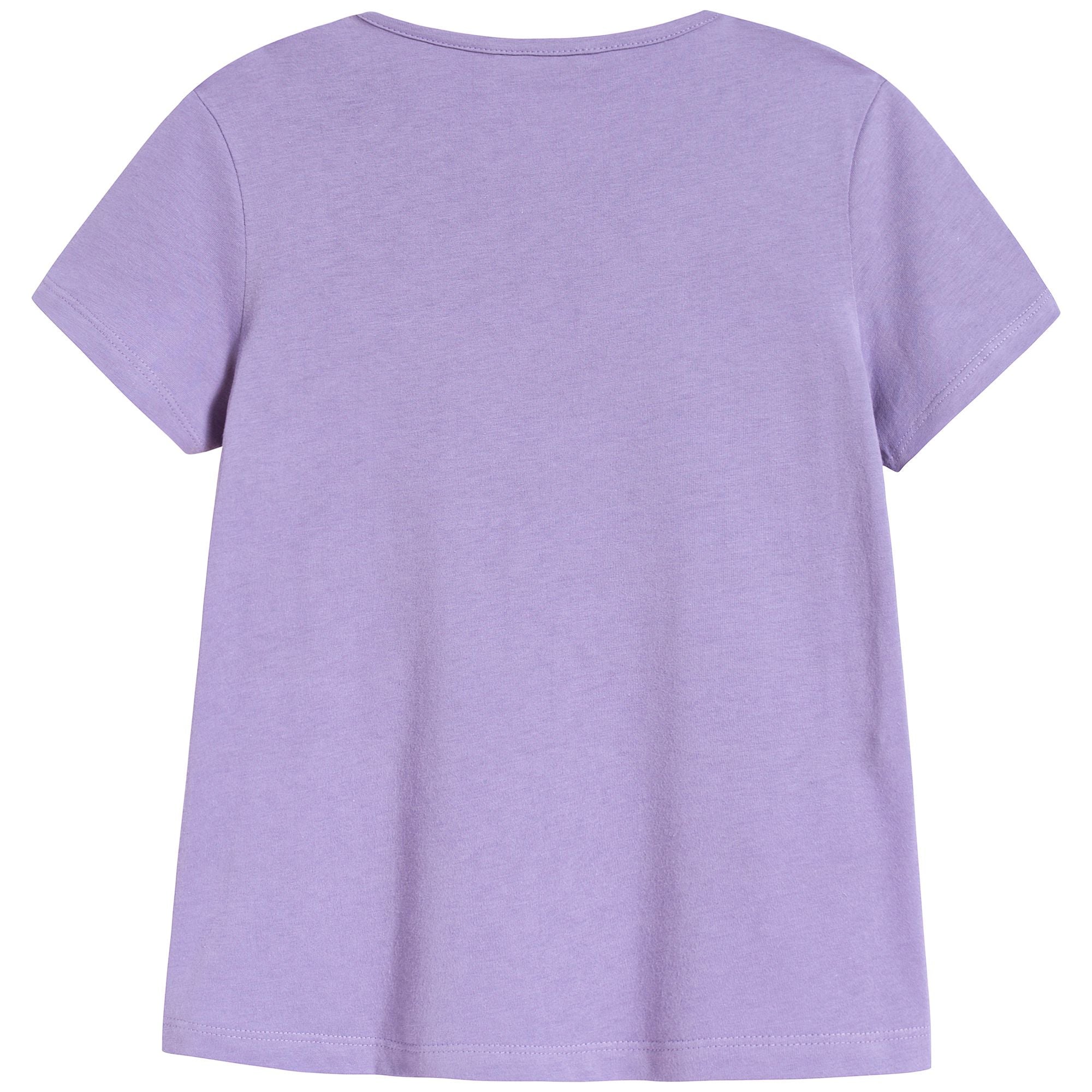 Girls Lilac Cotton T-shirt