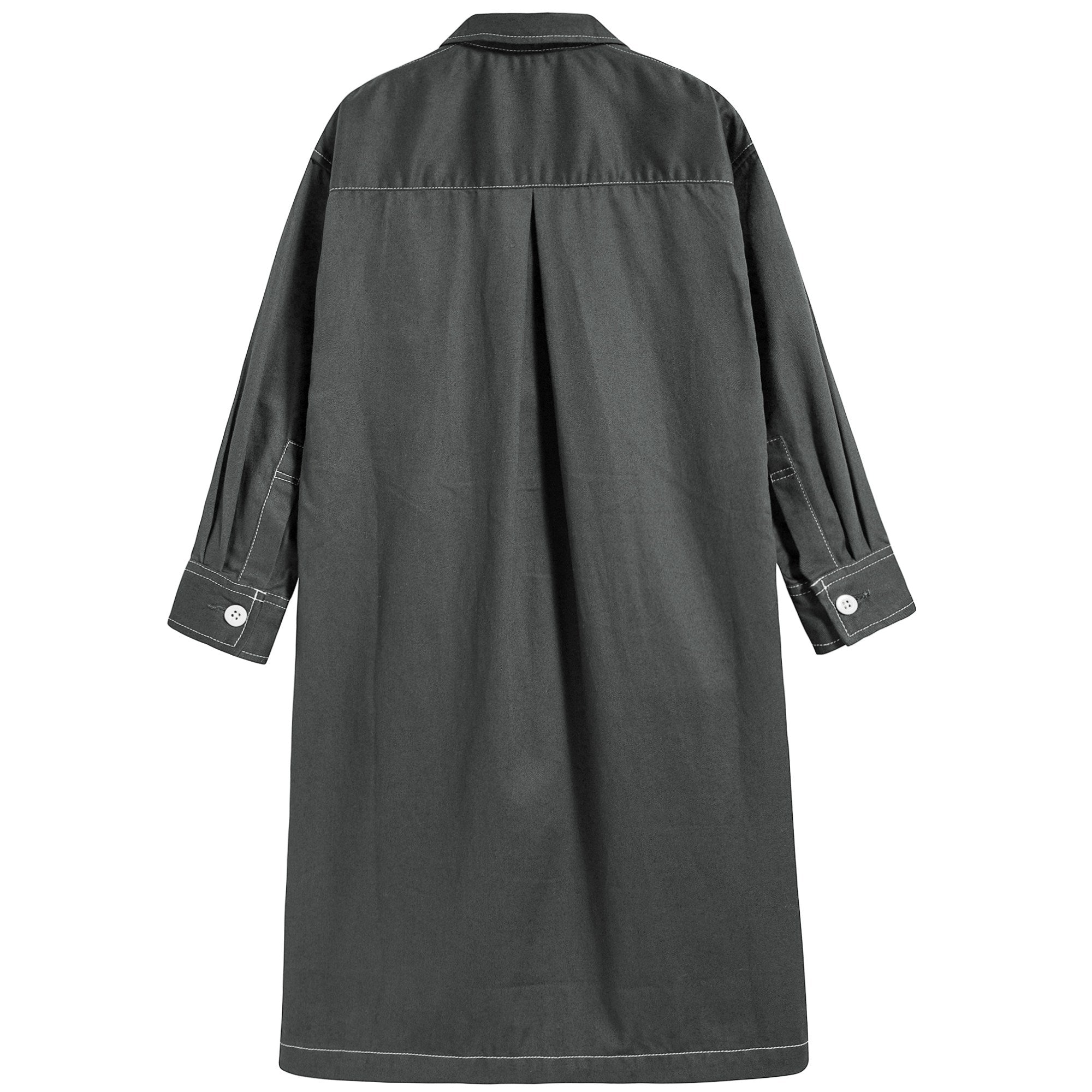 Boys & Girls Charcoal Cotton Coat