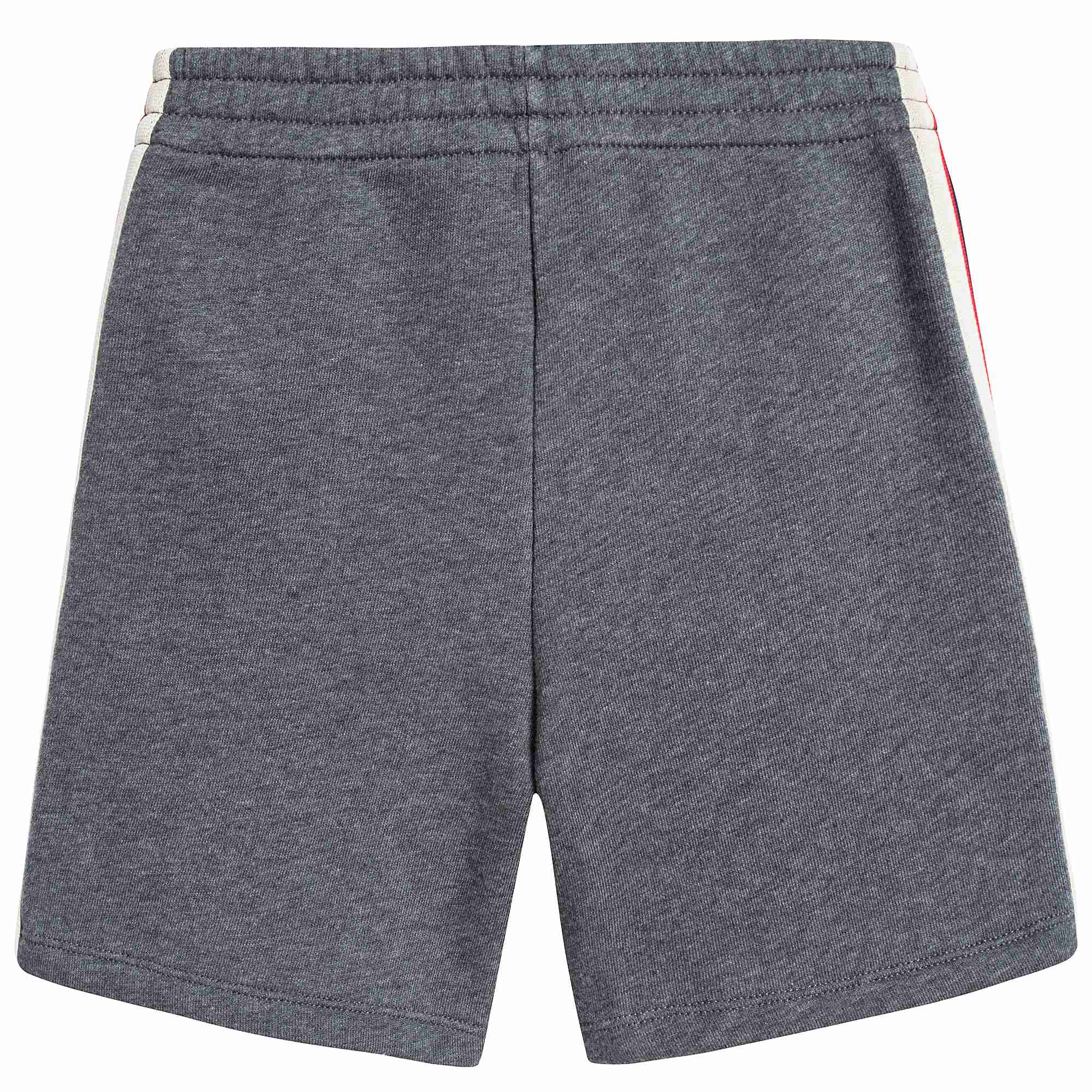 Boys Grey Logo Cotton Shorts