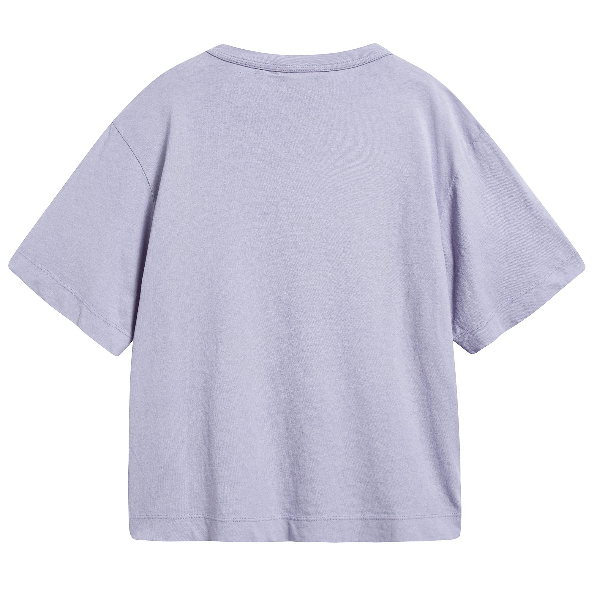 Girls Lavand Peach Cotton T-shirt