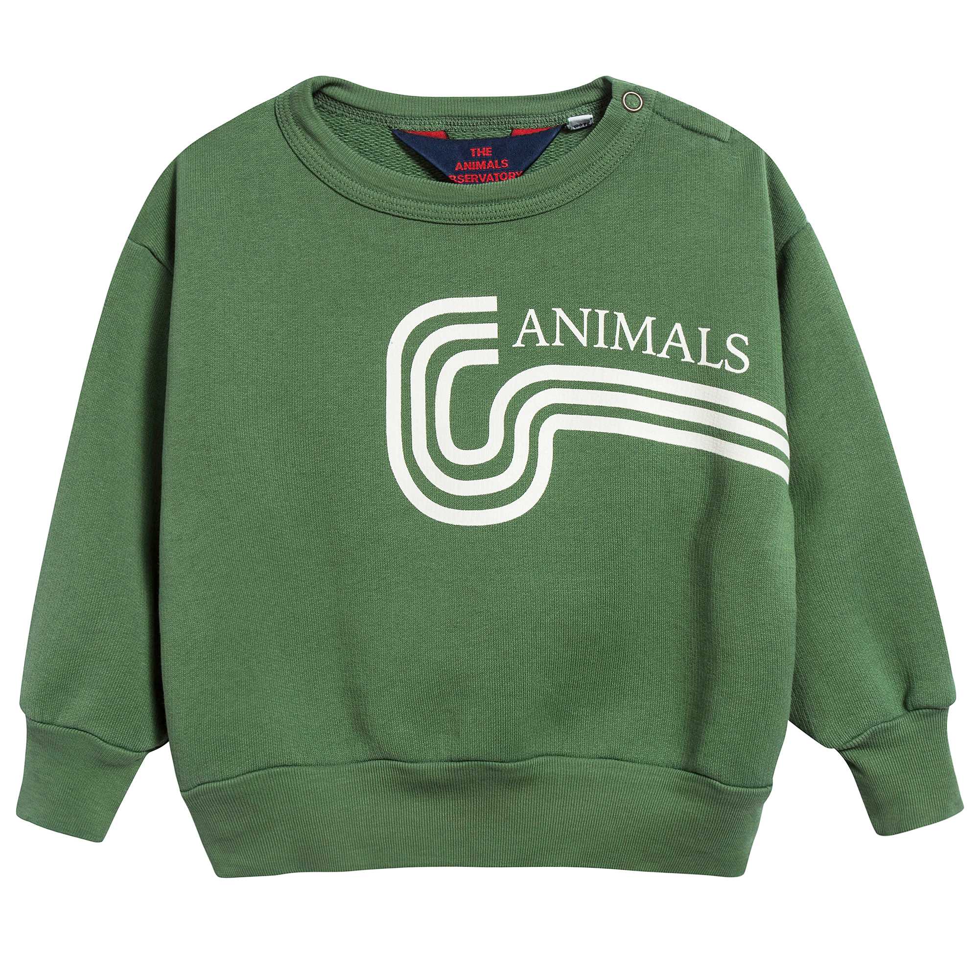 Baby Green Animals Cotton Sweatshirt