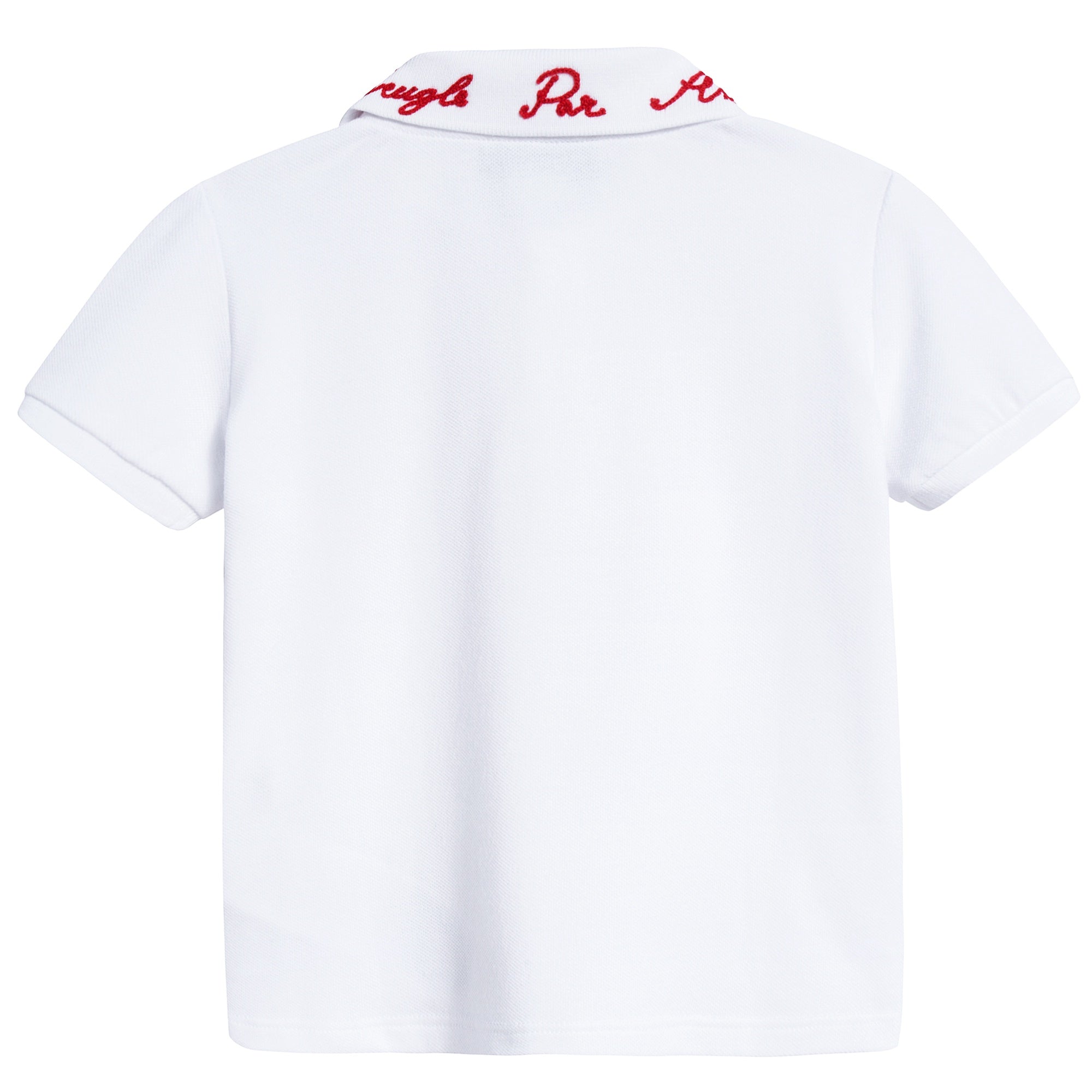 Baby Boys Optical White Polo Shirt