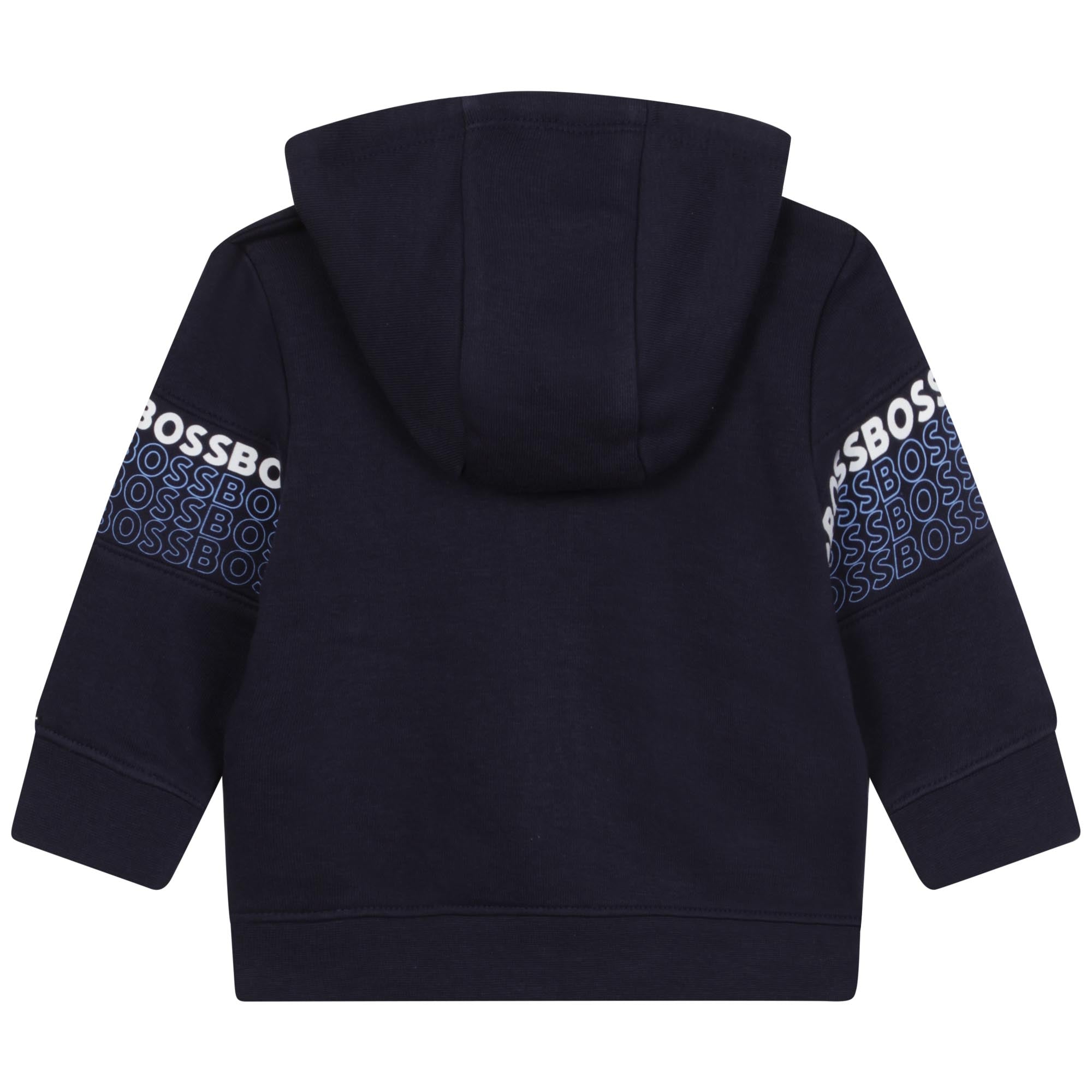 Baby Boys Blue Logo Zip-Up Top
