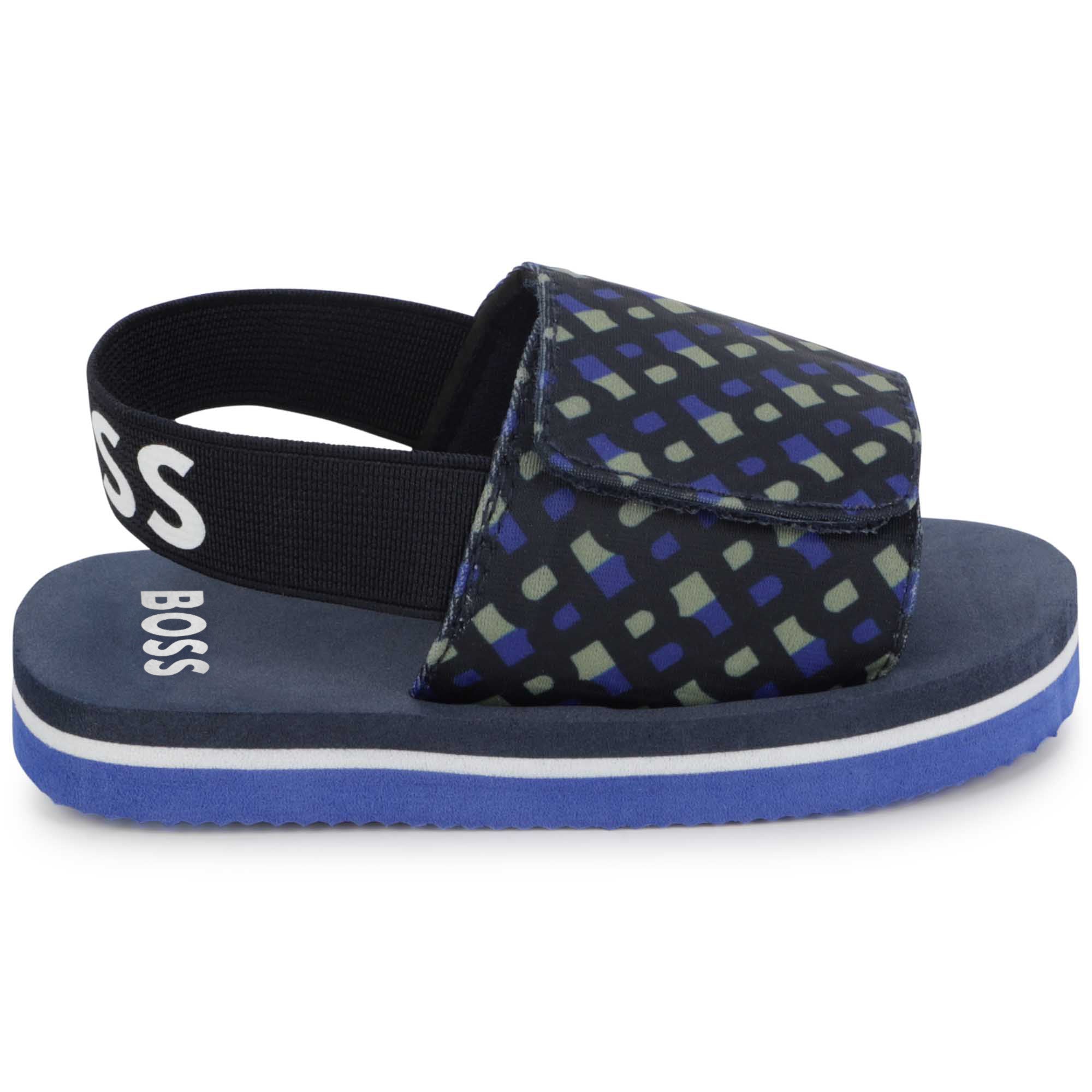 Baby Boys Multicolor Logo Sandals