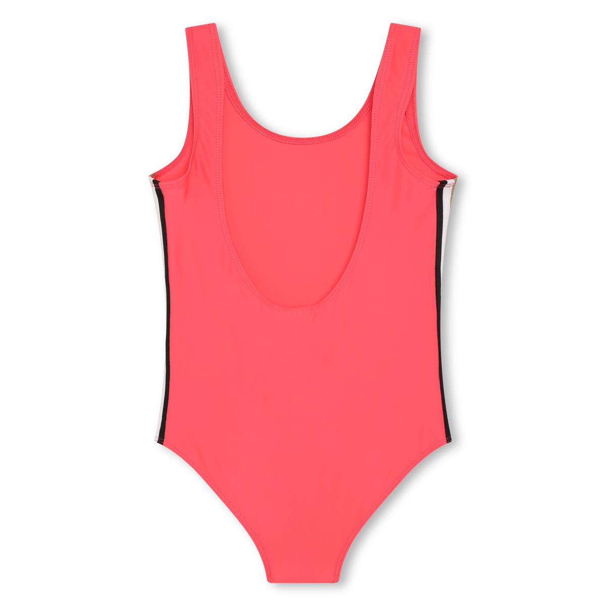 Girls Pink Logo Swimsuit