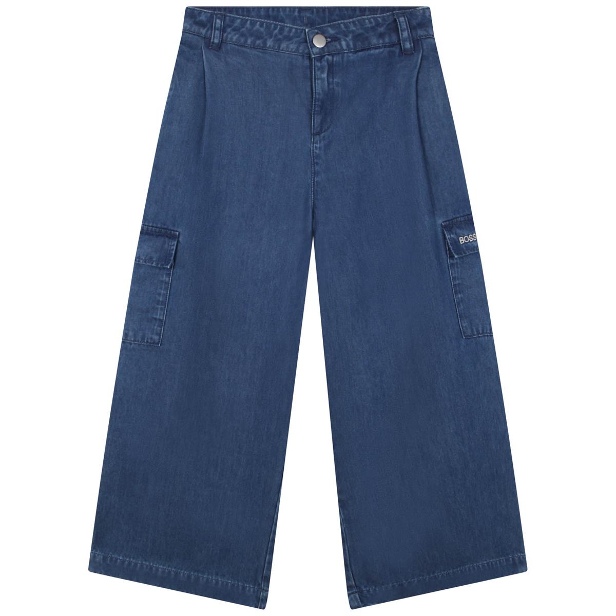 Girls Blue Denim Trousers