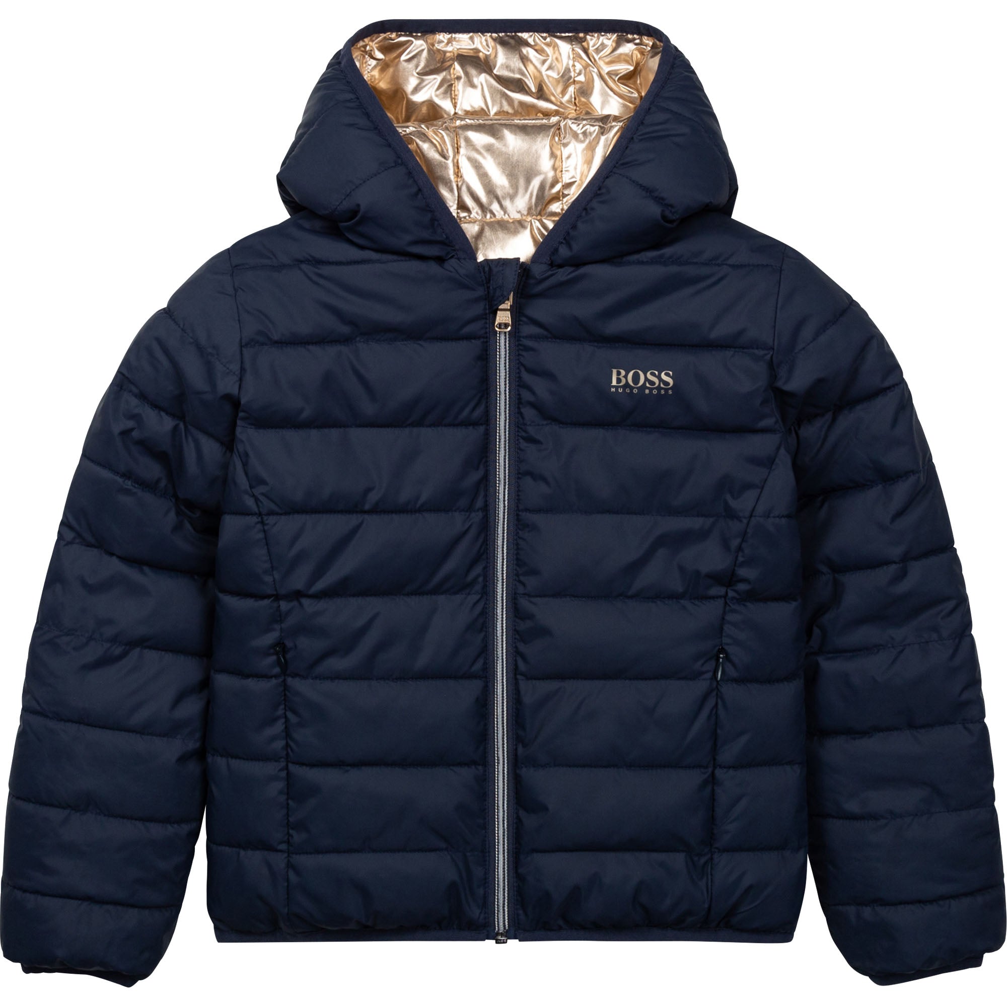 Girls Gold Reversible Padded Jacket